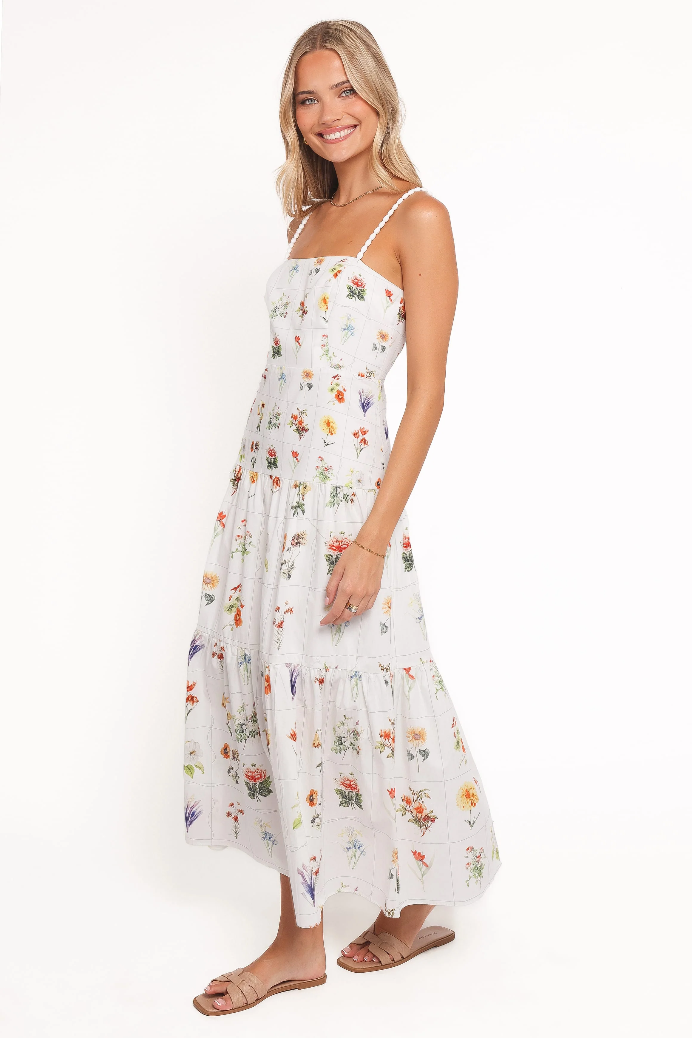 Brooks Maxi Dress - White Floral - Image 3