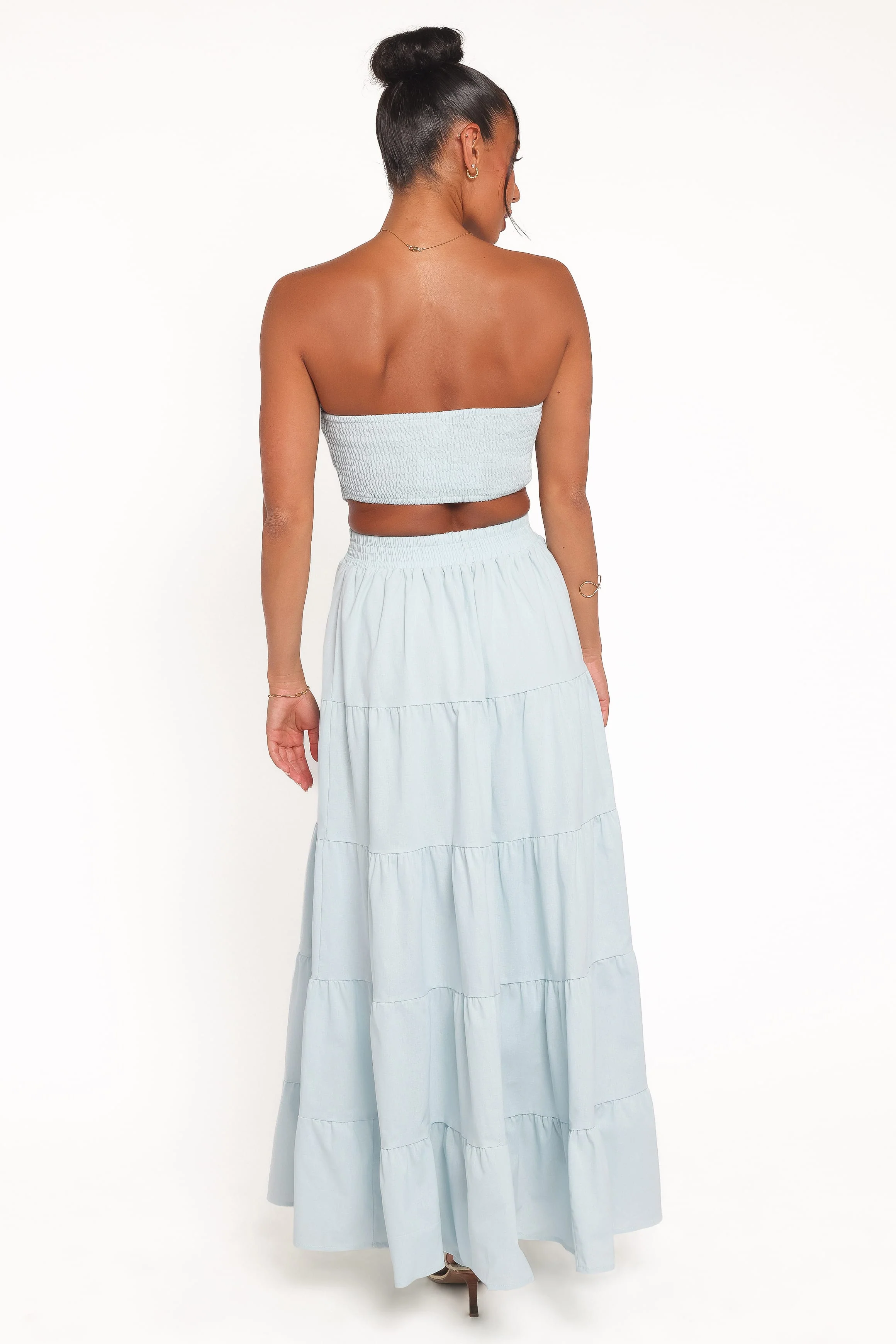 Cadence Strapless Maxi Dress - Blue - Image 4