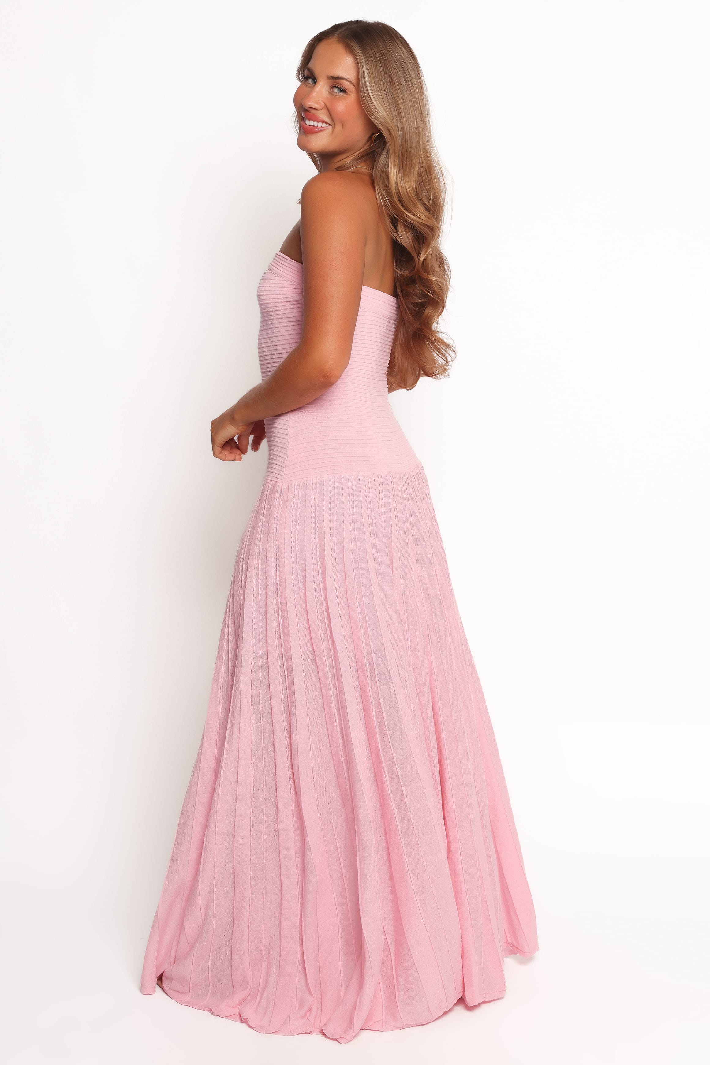 Cadenza Strapless Maxi Dress - Pink - Image 4