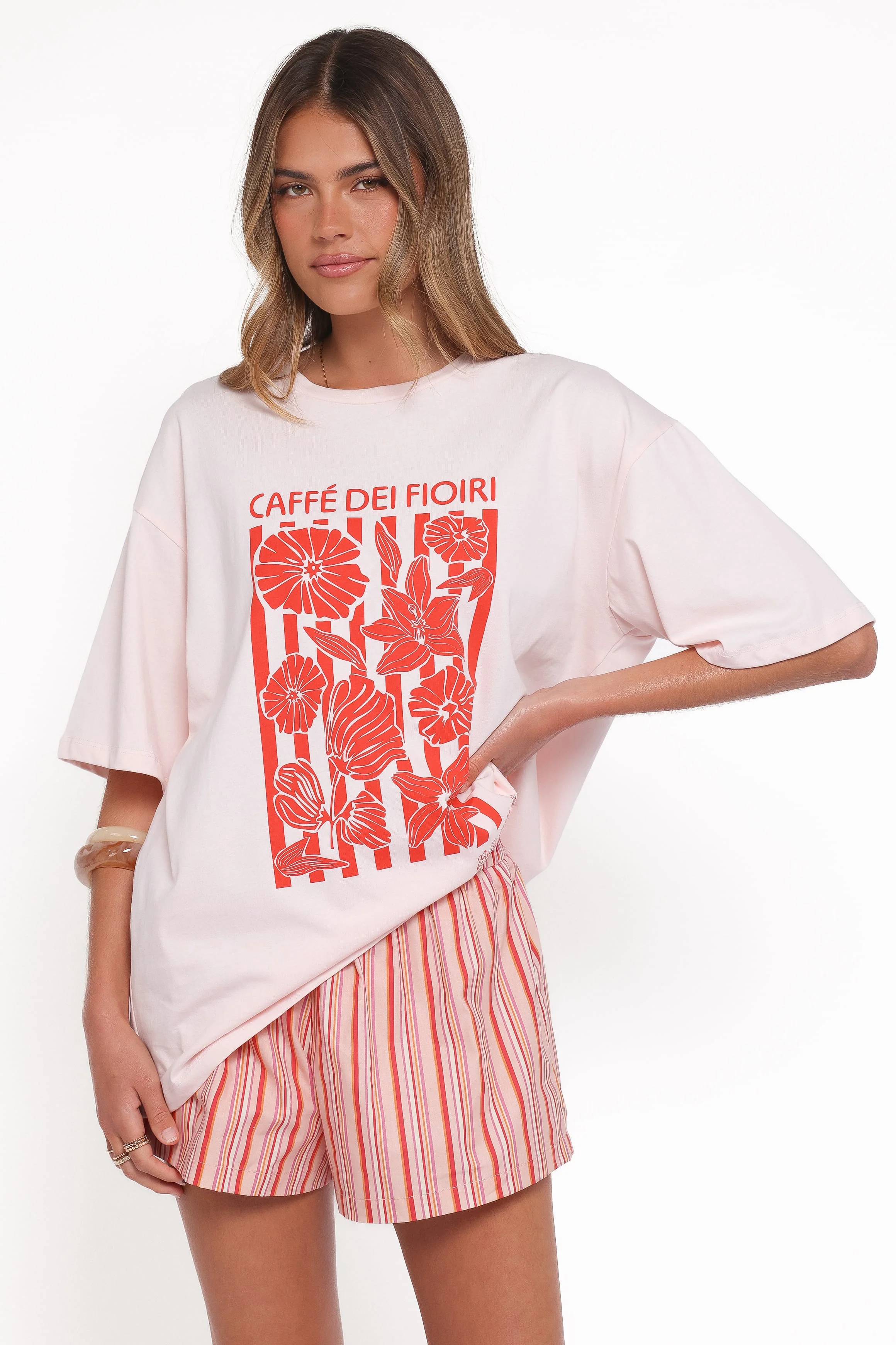 Caffe Dei Fiori Tee - Pink - Image 2