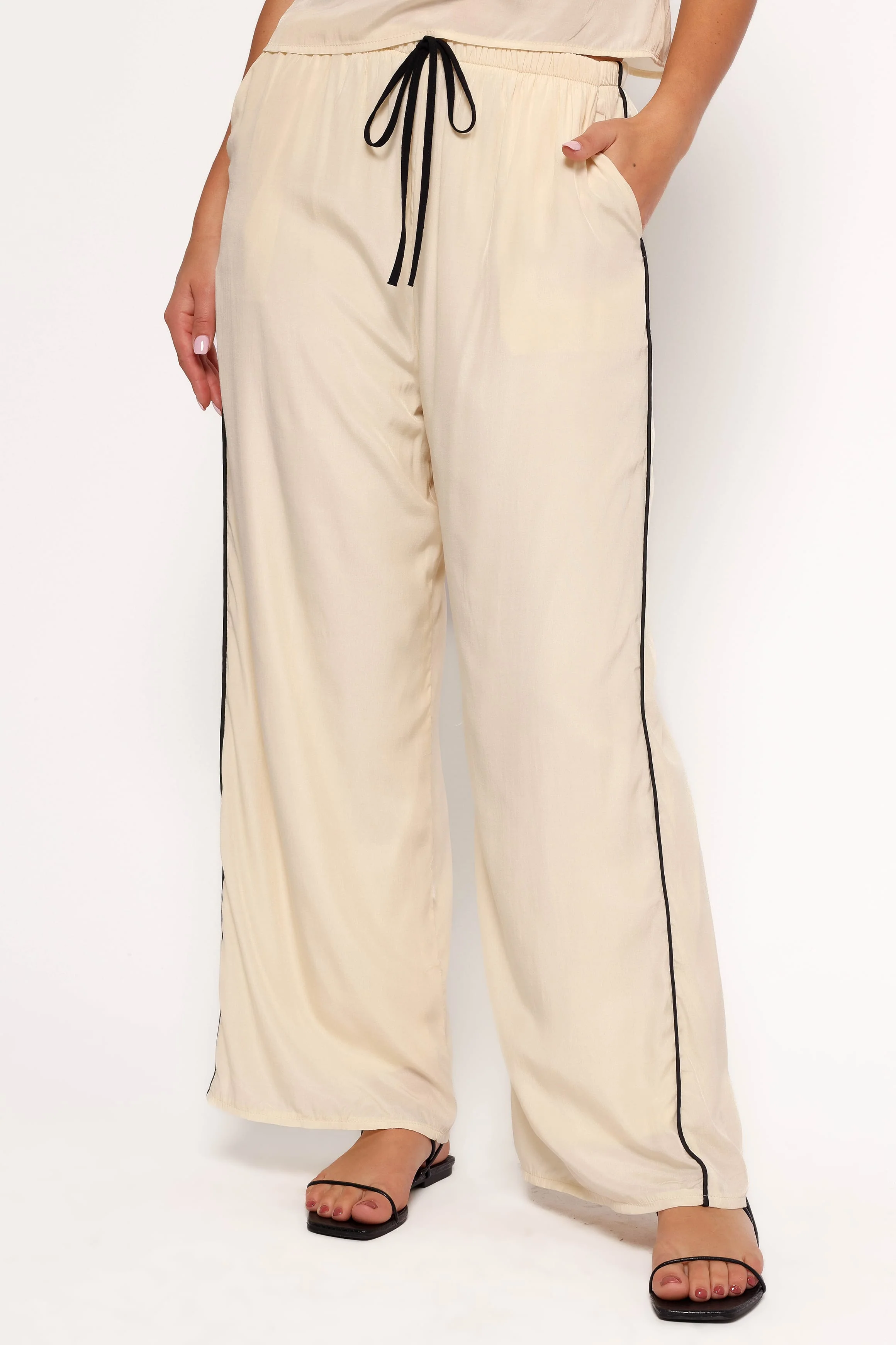 Callie Pant - Cream Black - Image 2
