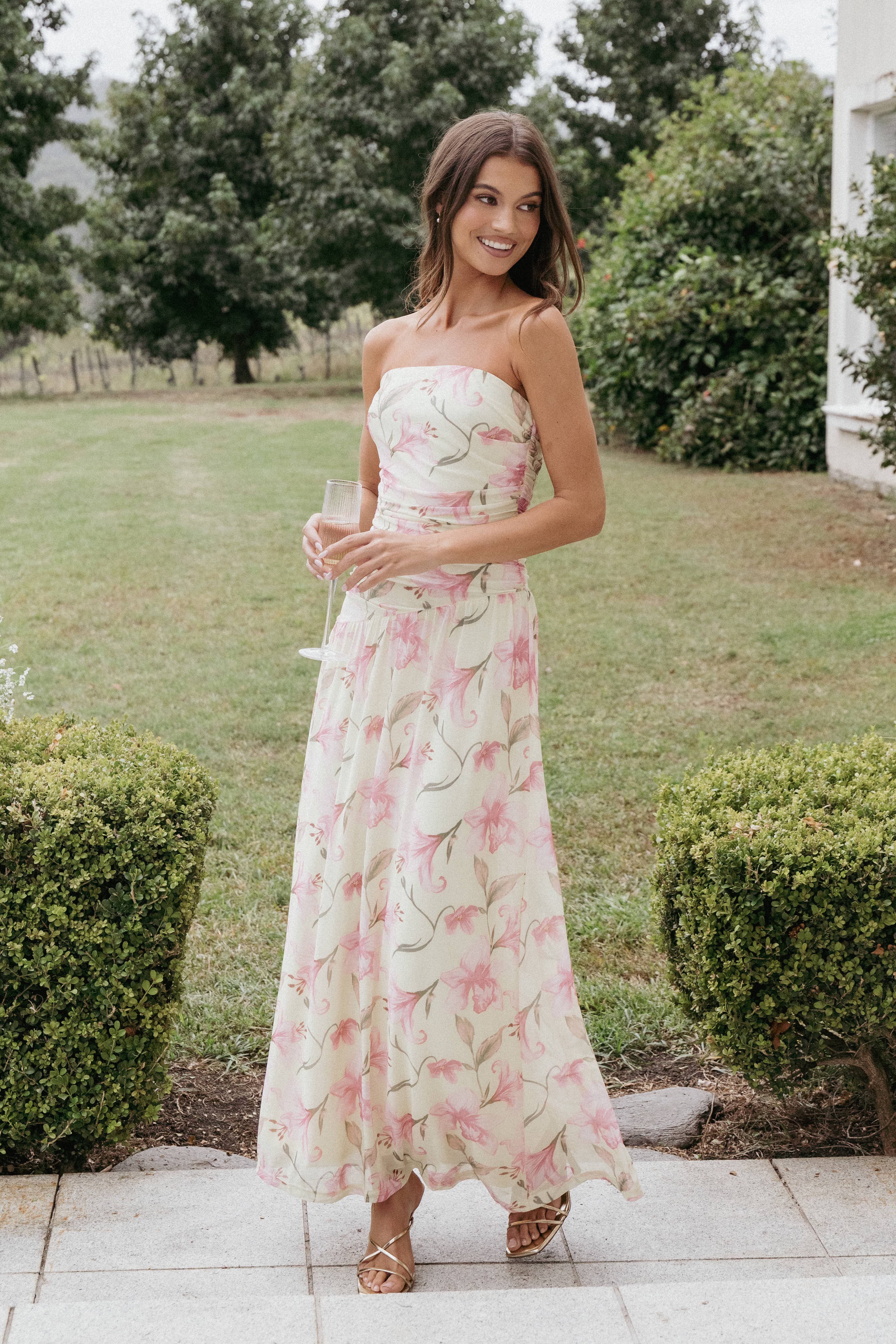 Calypso Maxi Dress - Yellow Floral - Image 8