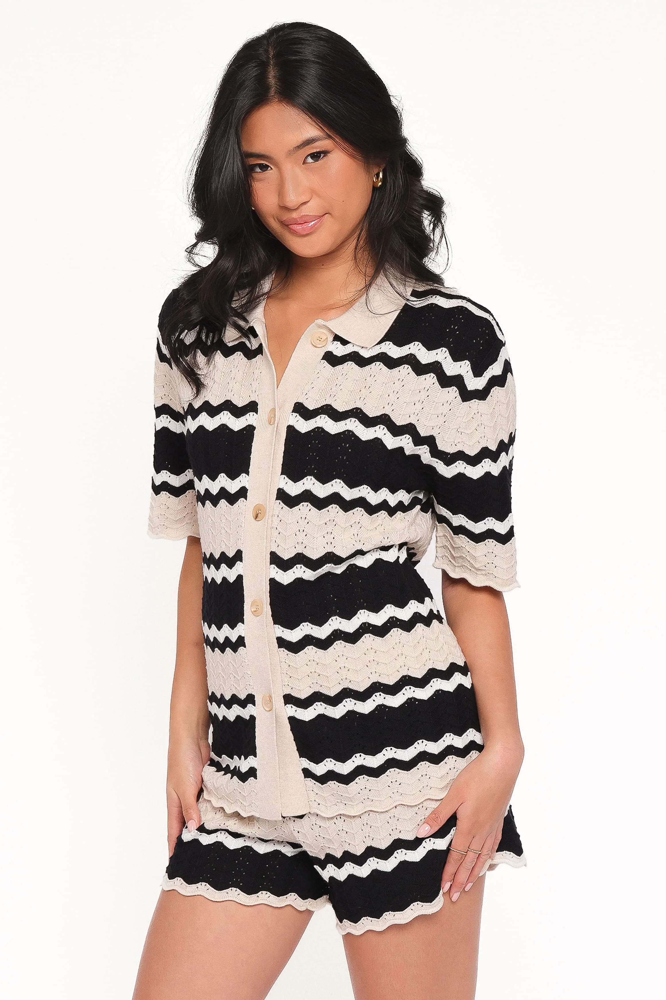 Cam Knitted Short - Sand - Image 3