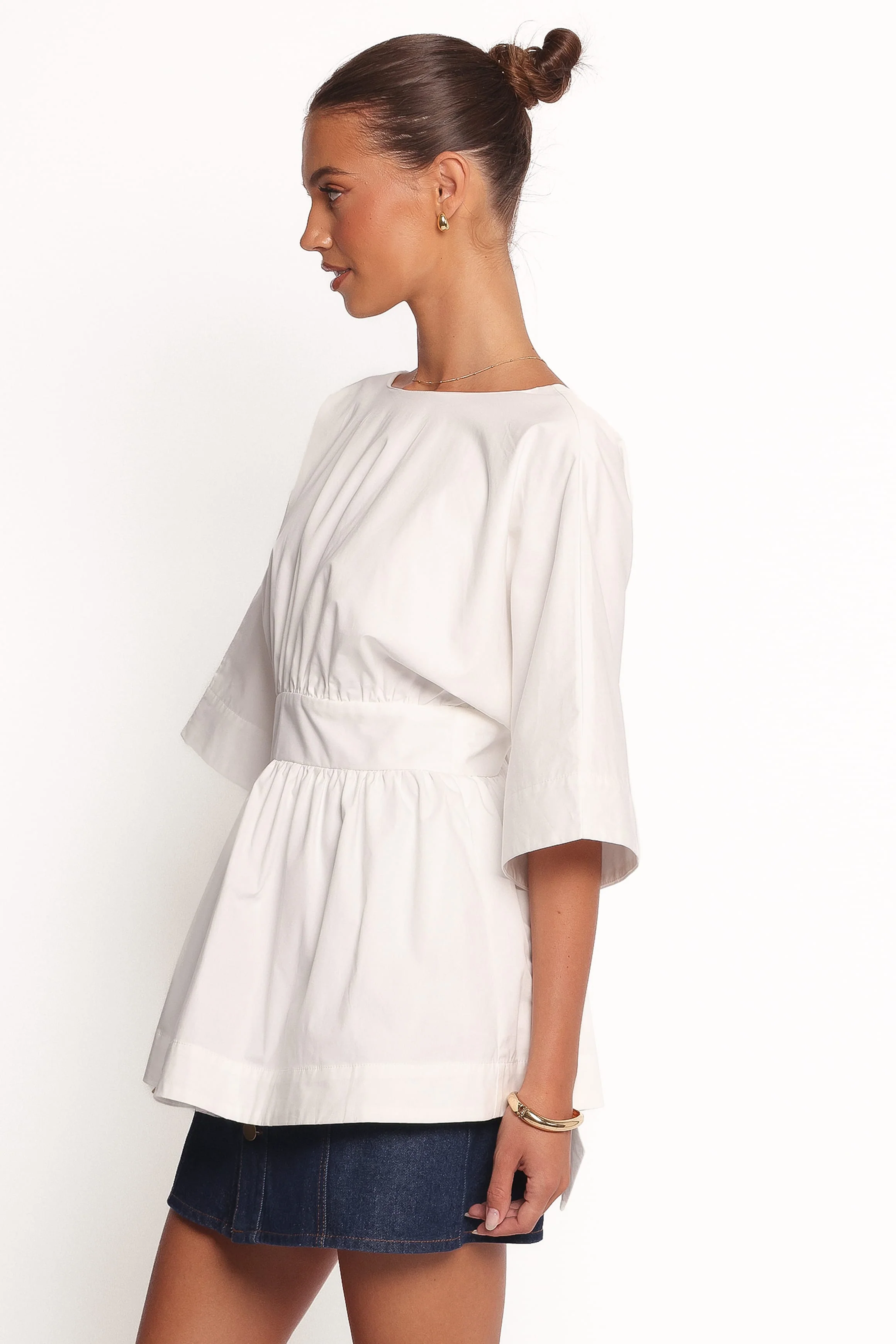 Camila Open Back Top - White - Image 4