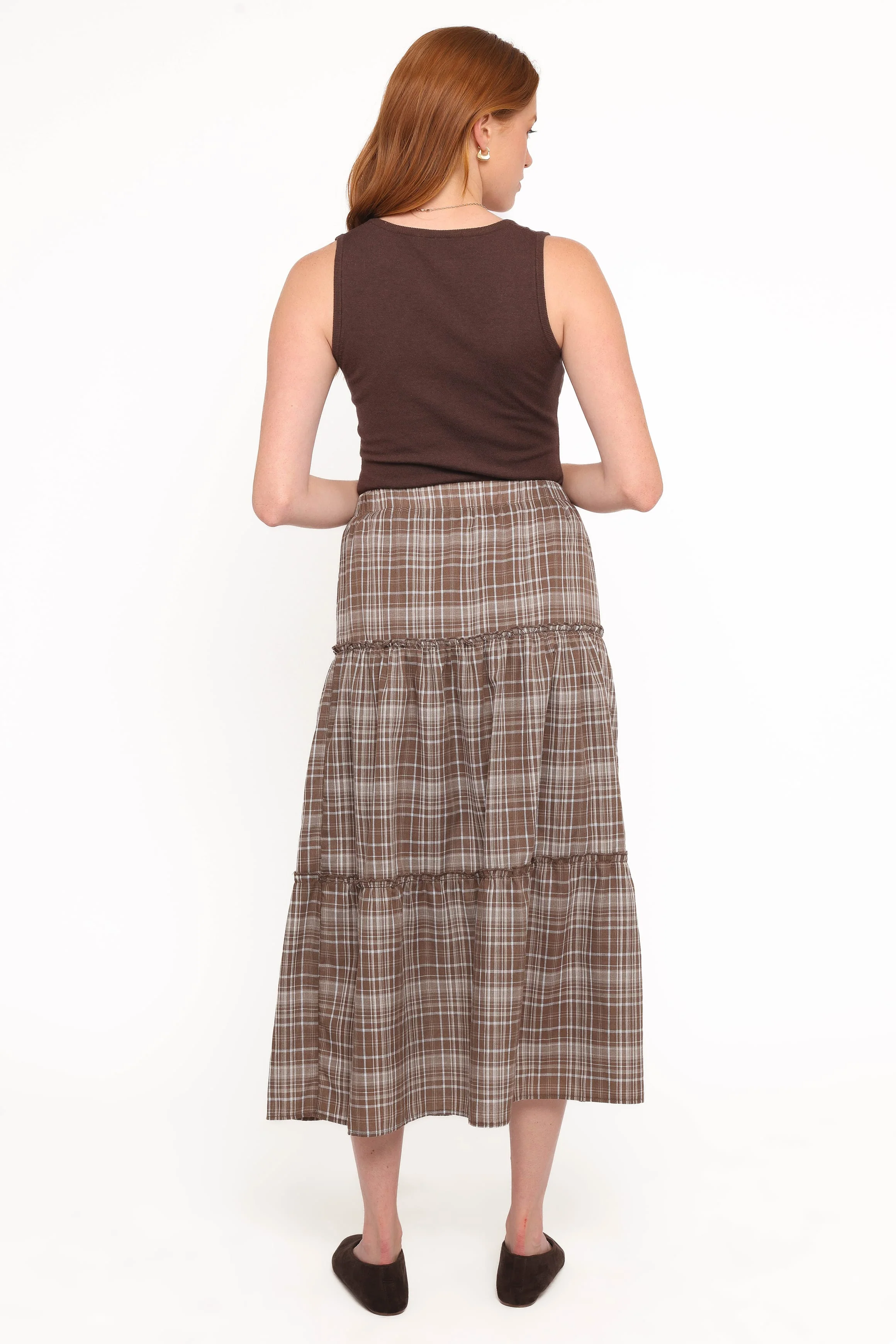 Campbell Tiered Maxi Skirt - Juno Check - Image 4