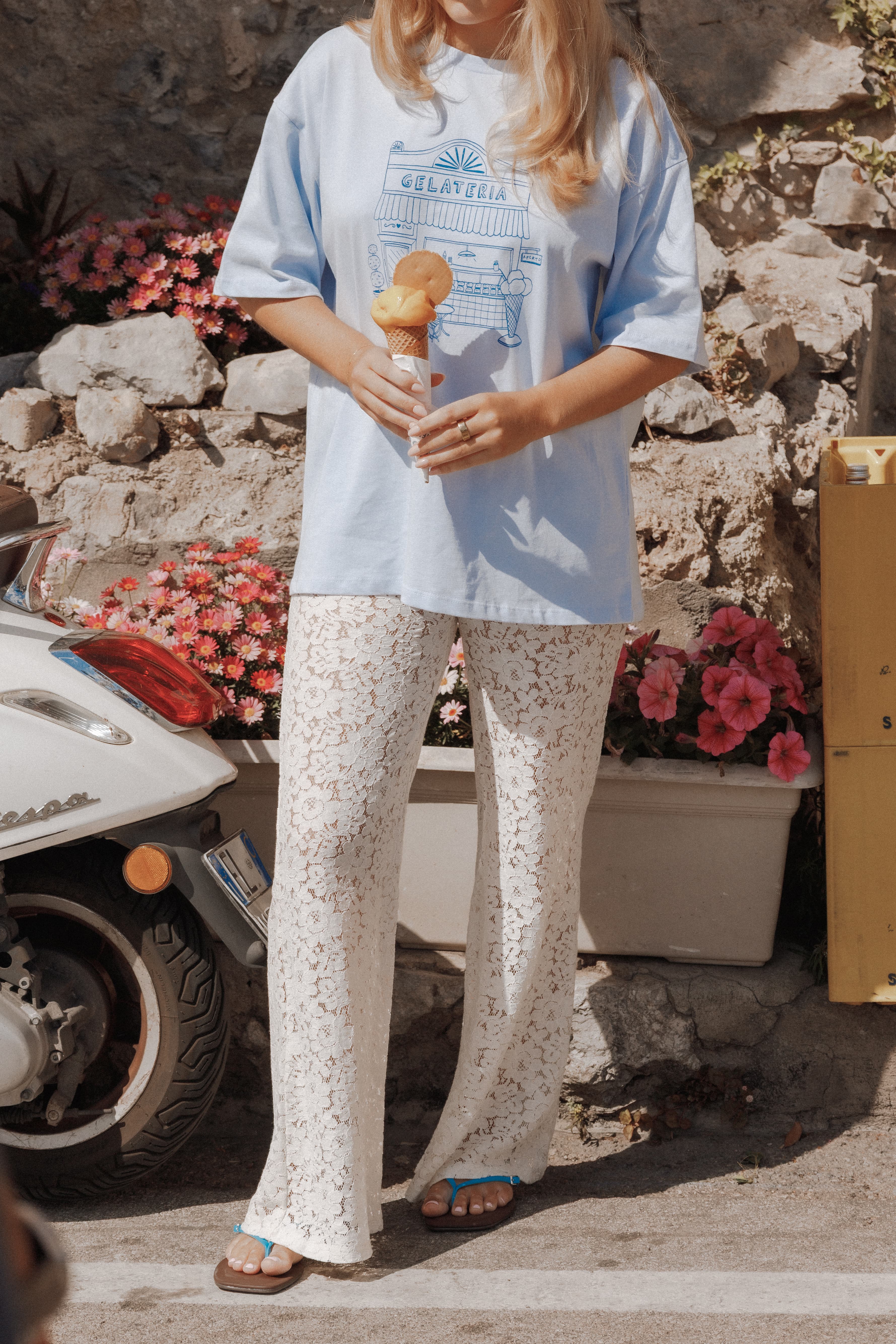 Carmen Graphic Tee - Baby Blue - Image 9