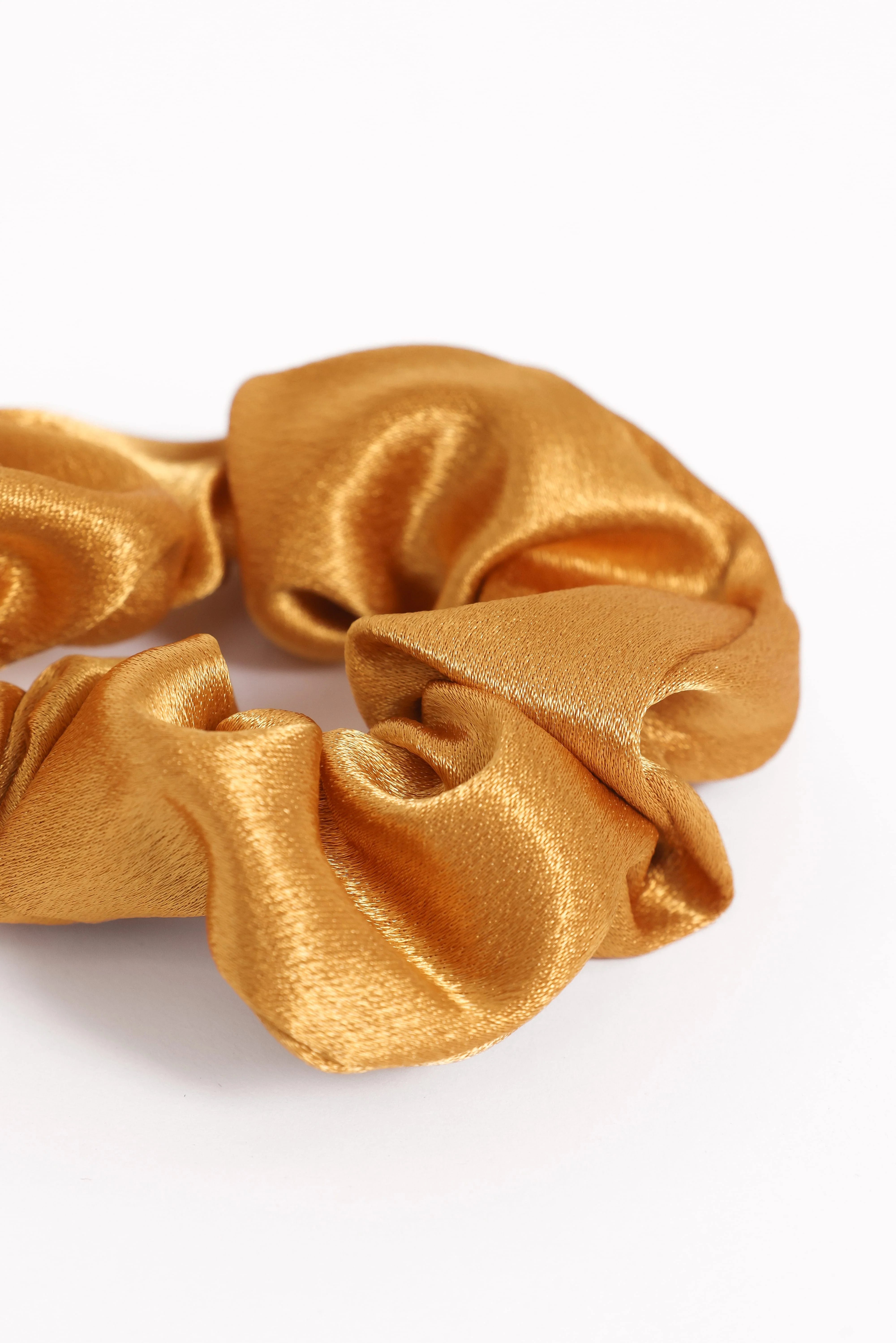 Cassie Hair Scrunchie - Mustard - Image 3