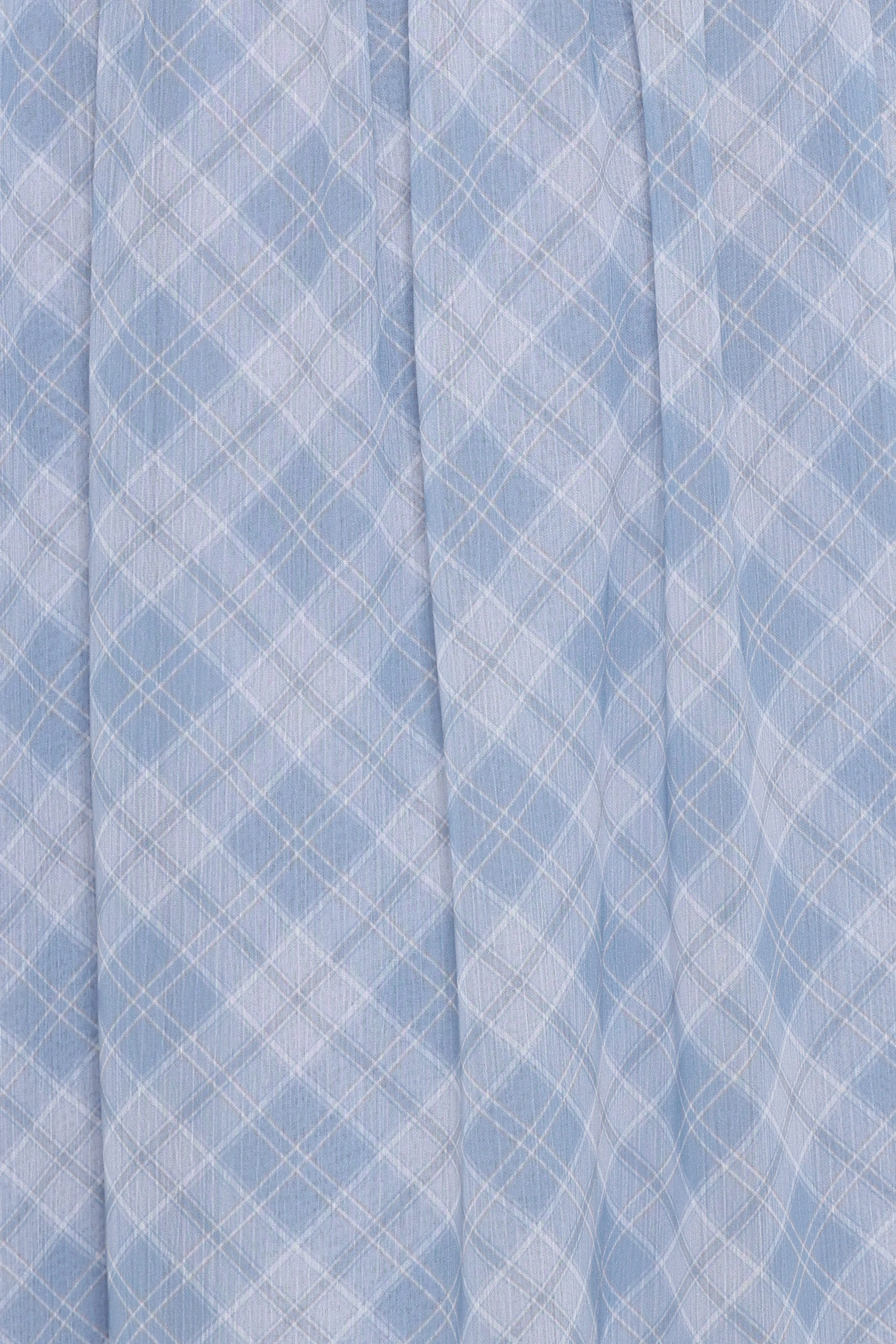 Cassina Maxi Dress - Blue Plaid - Image 7