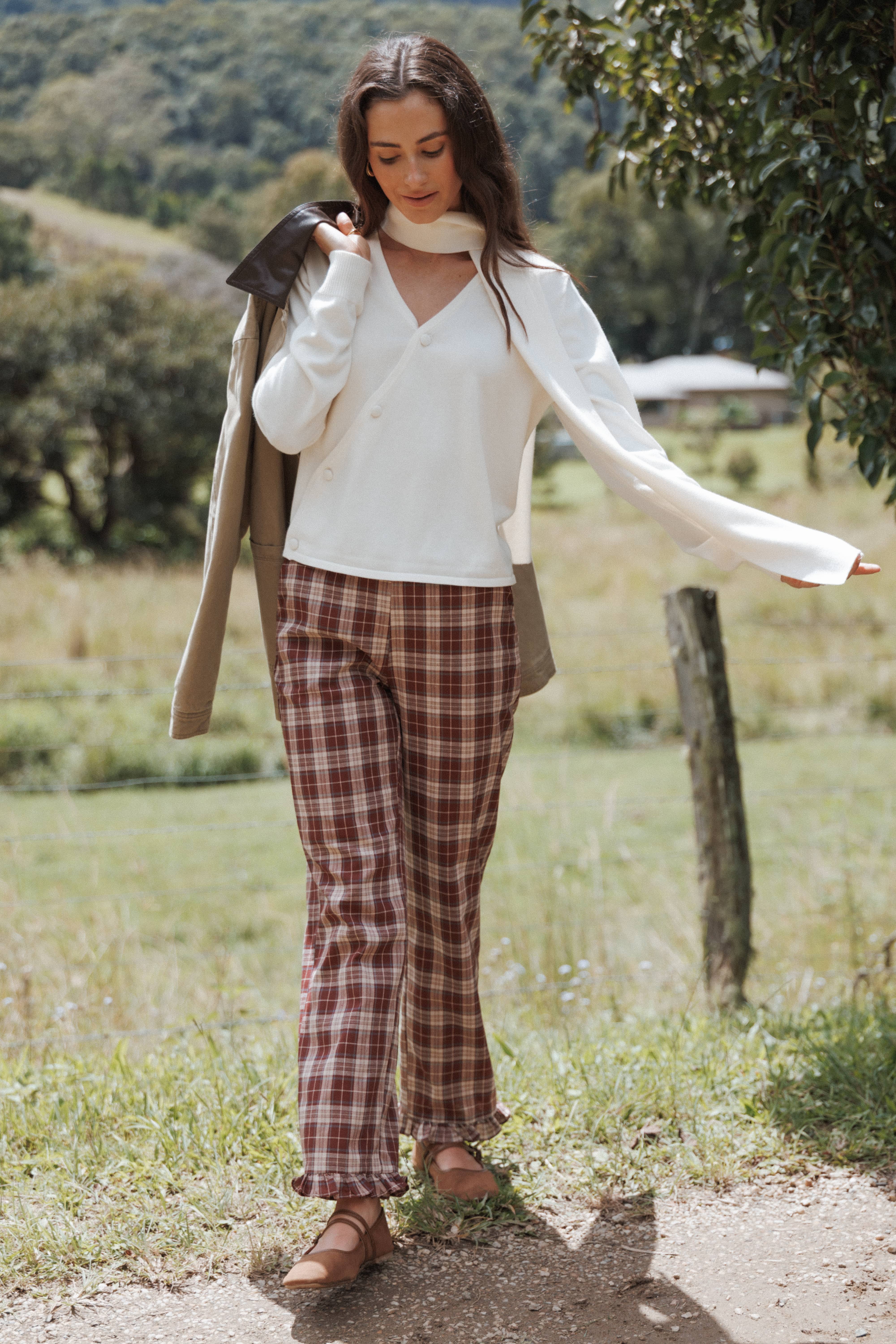 Cassinda Scarf Cardigan - Cream - Image 10