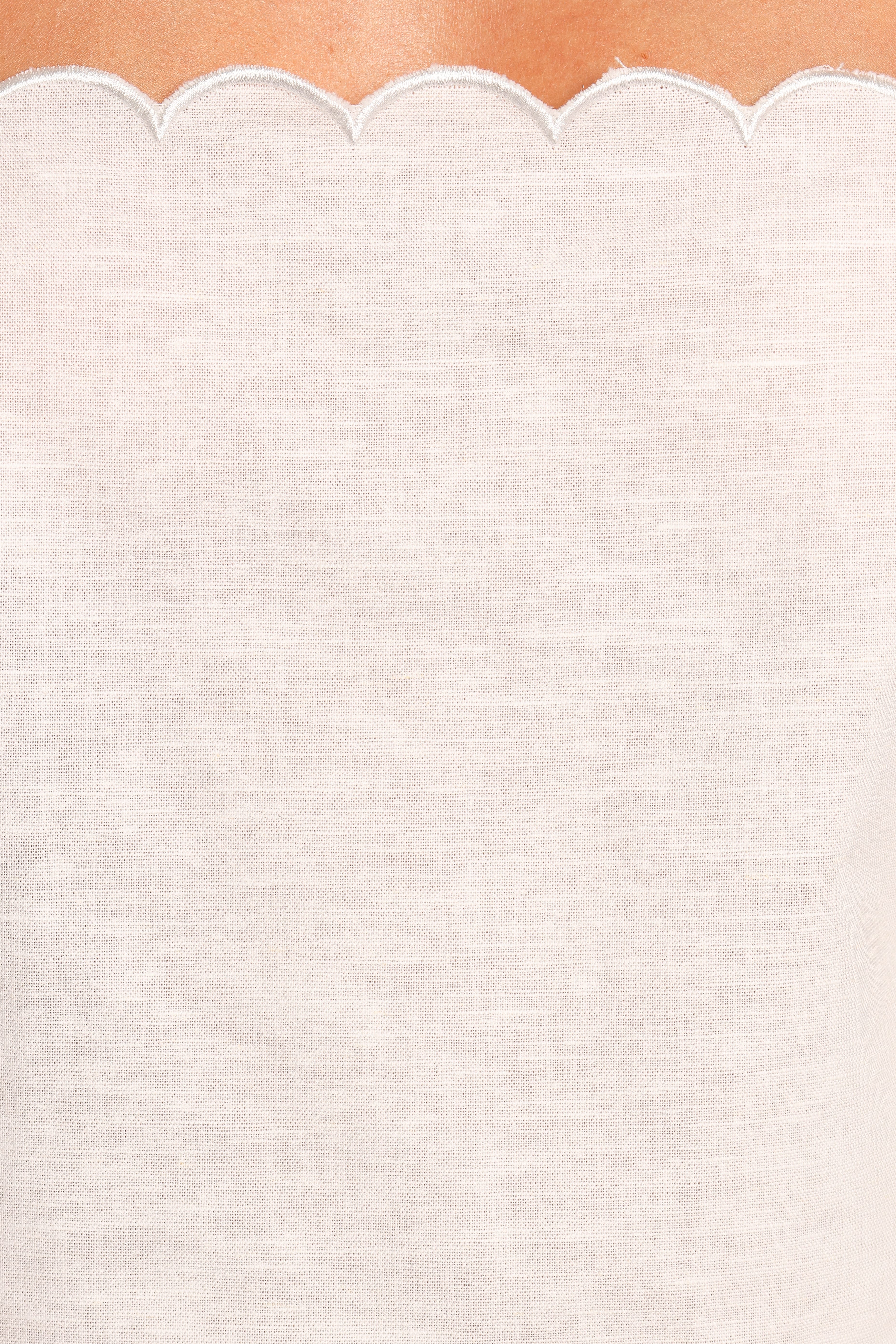 Castiel Scalloped Short Set - White - Image 7