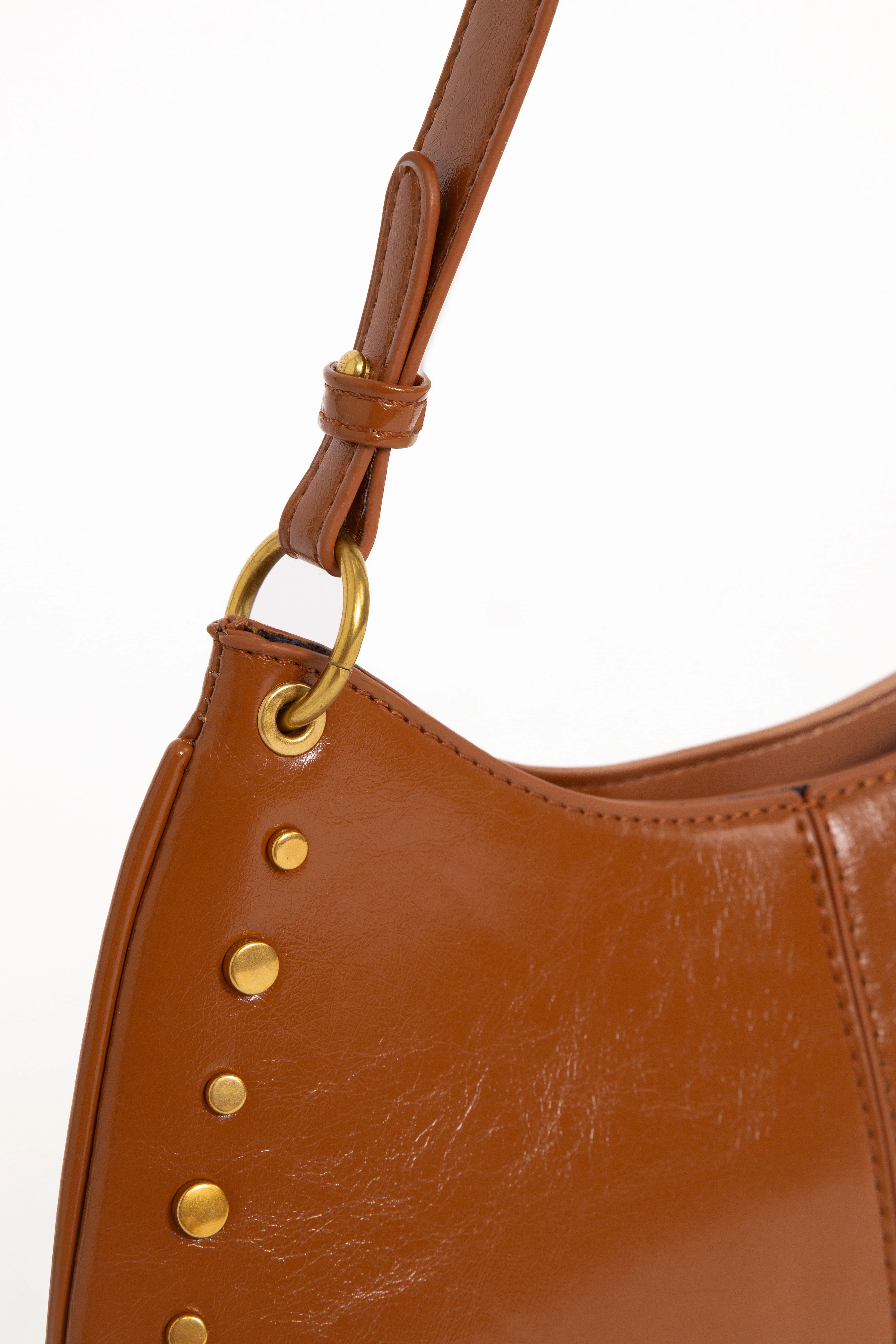 Celia Studded Bag - Tan - Image 4