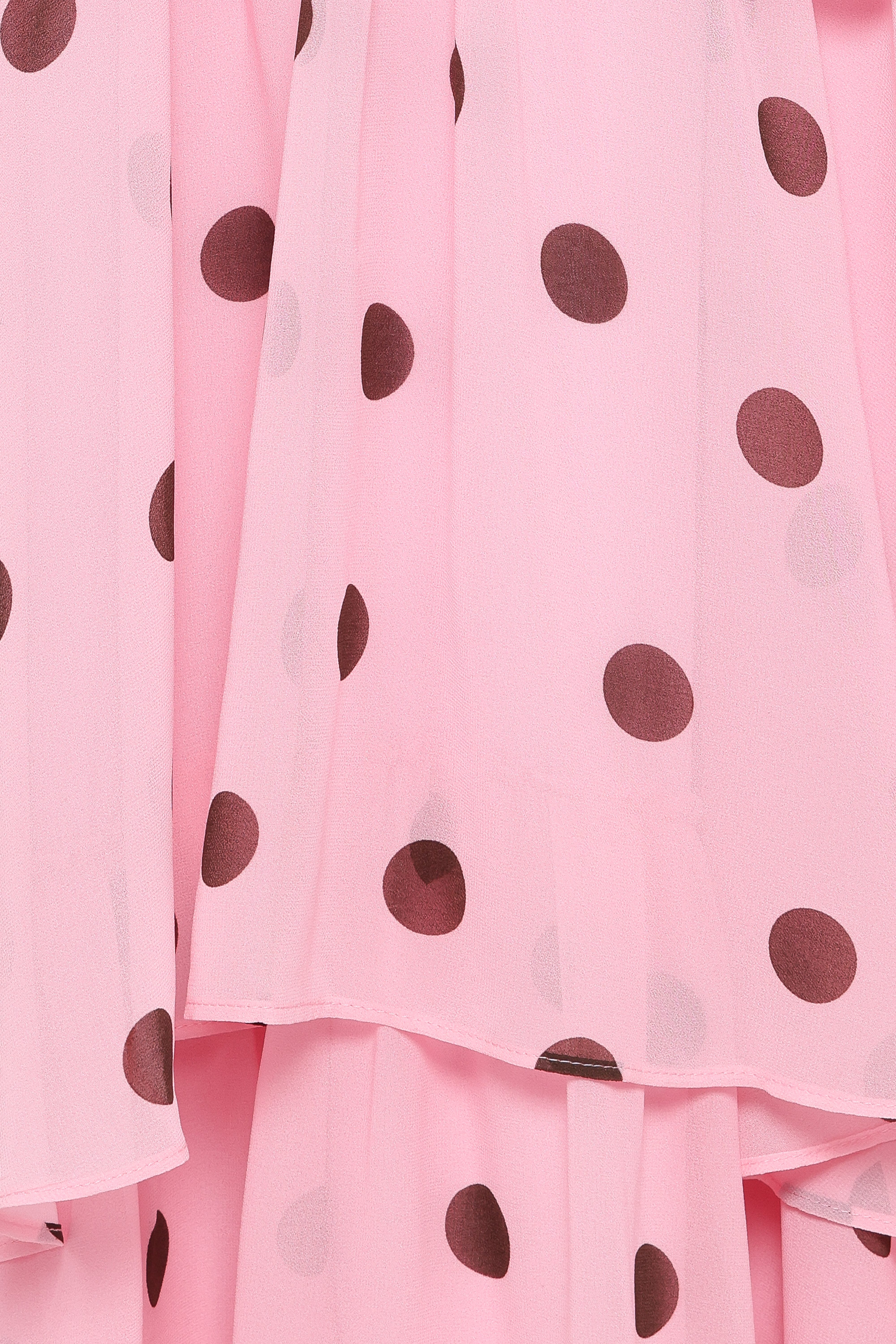Chasity Halterneck Maxi Dress - Pink Polka Dot - Image 7