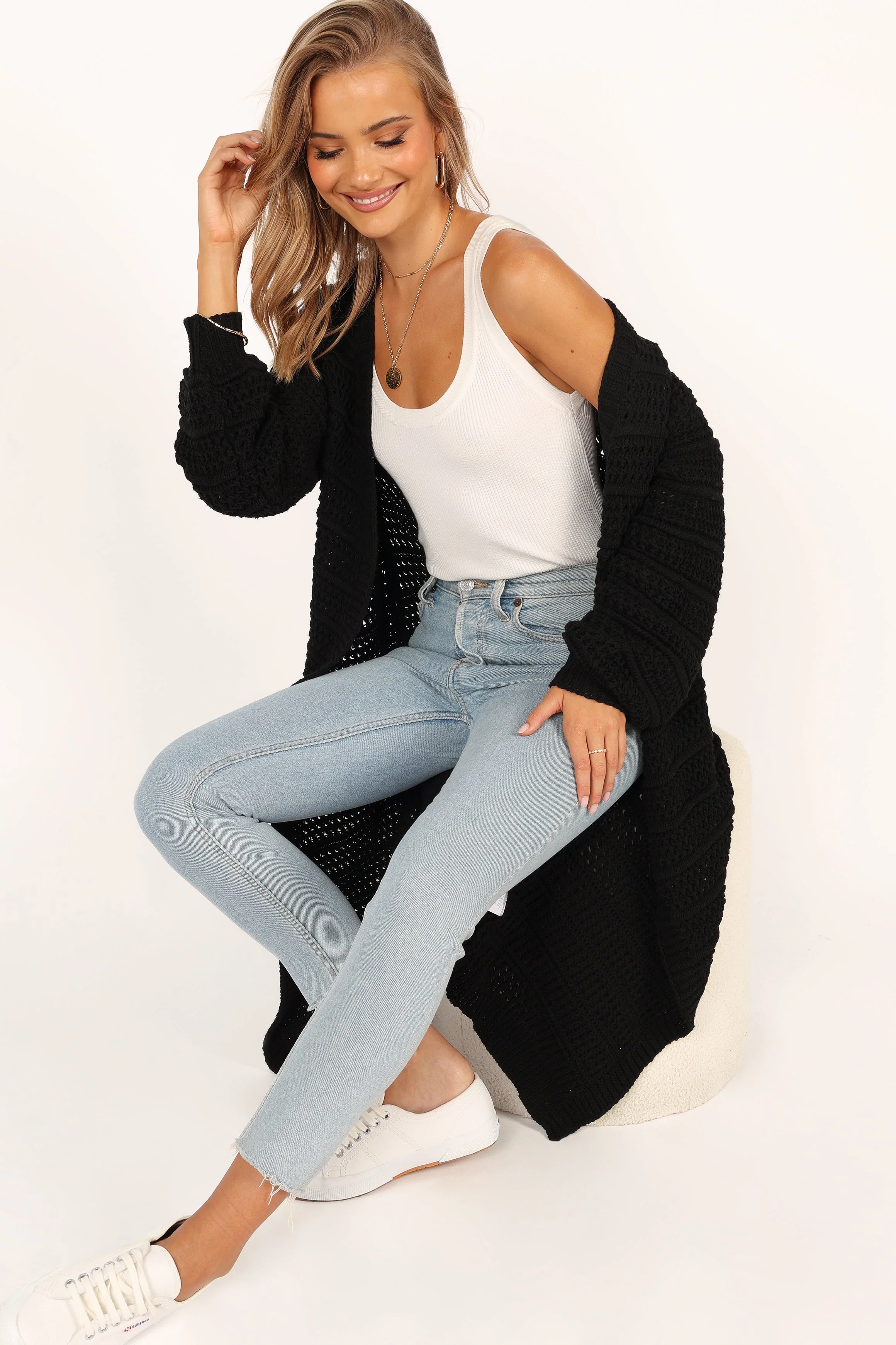 Chloelle Cardigan - Black - Image 8