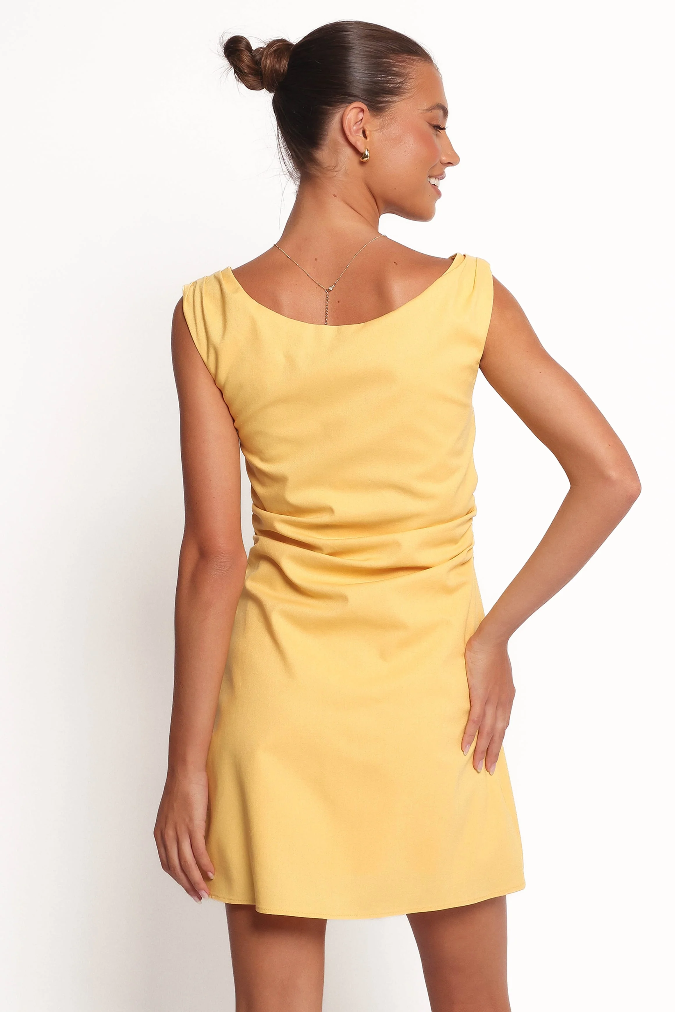 Cielo Mini Dress - Butter Yellow - Image 3