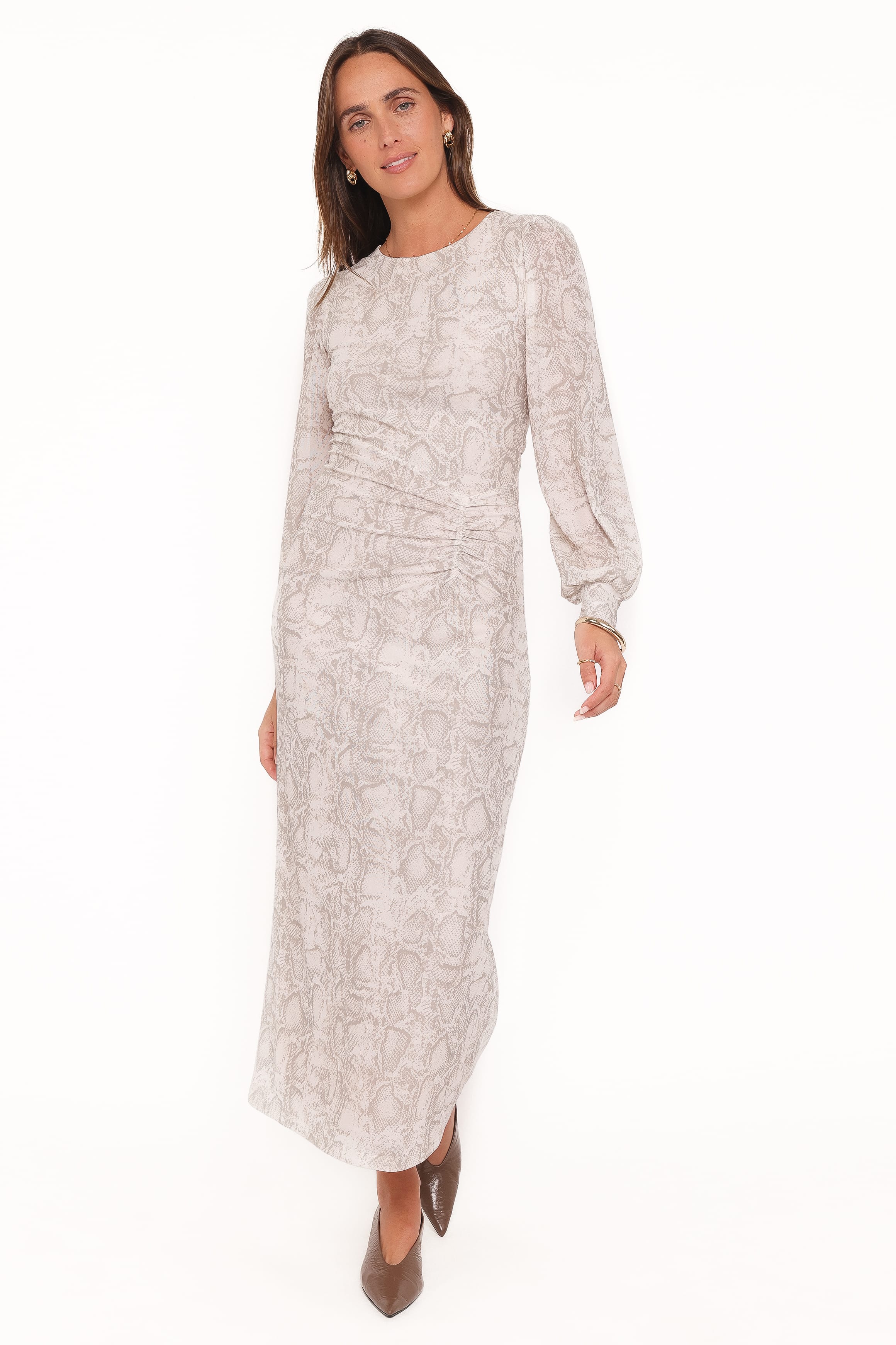 Clemens Mesh Maxi Dress - Snake Print - Image 6