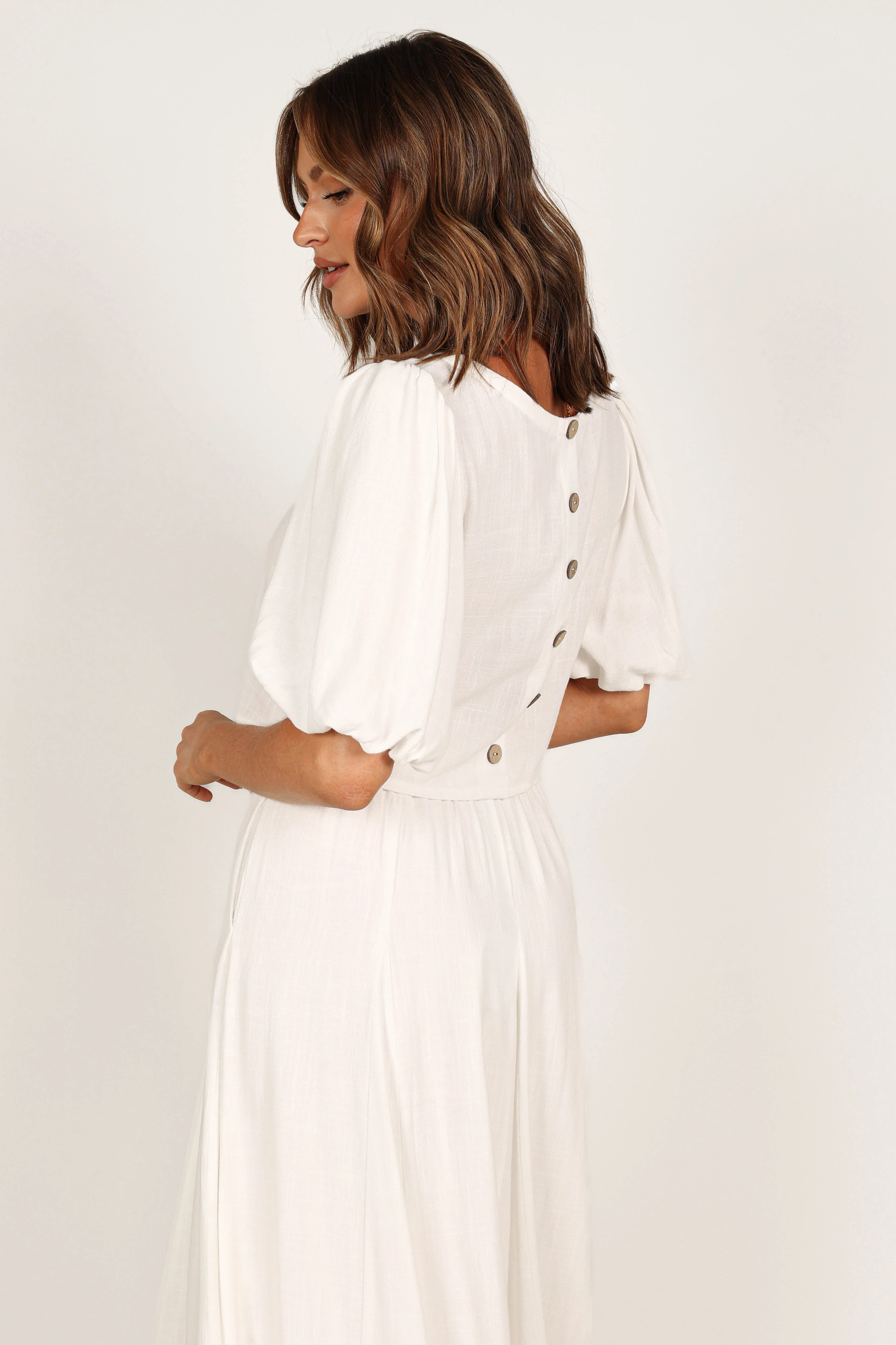 Cleo Cropped Top - White - Image 5