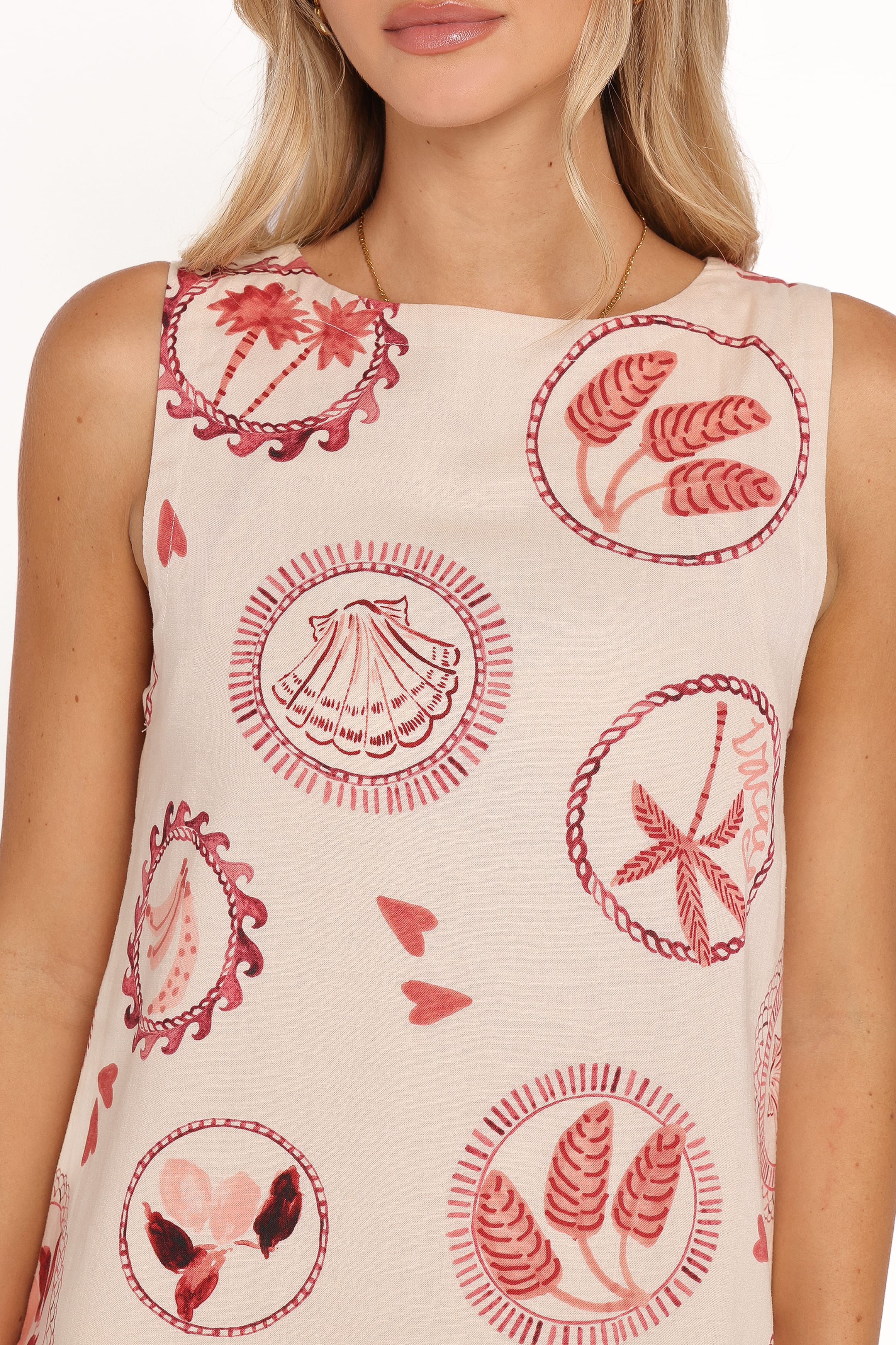 Cliona Shift Mini Dress - Vacay Print - Image 3