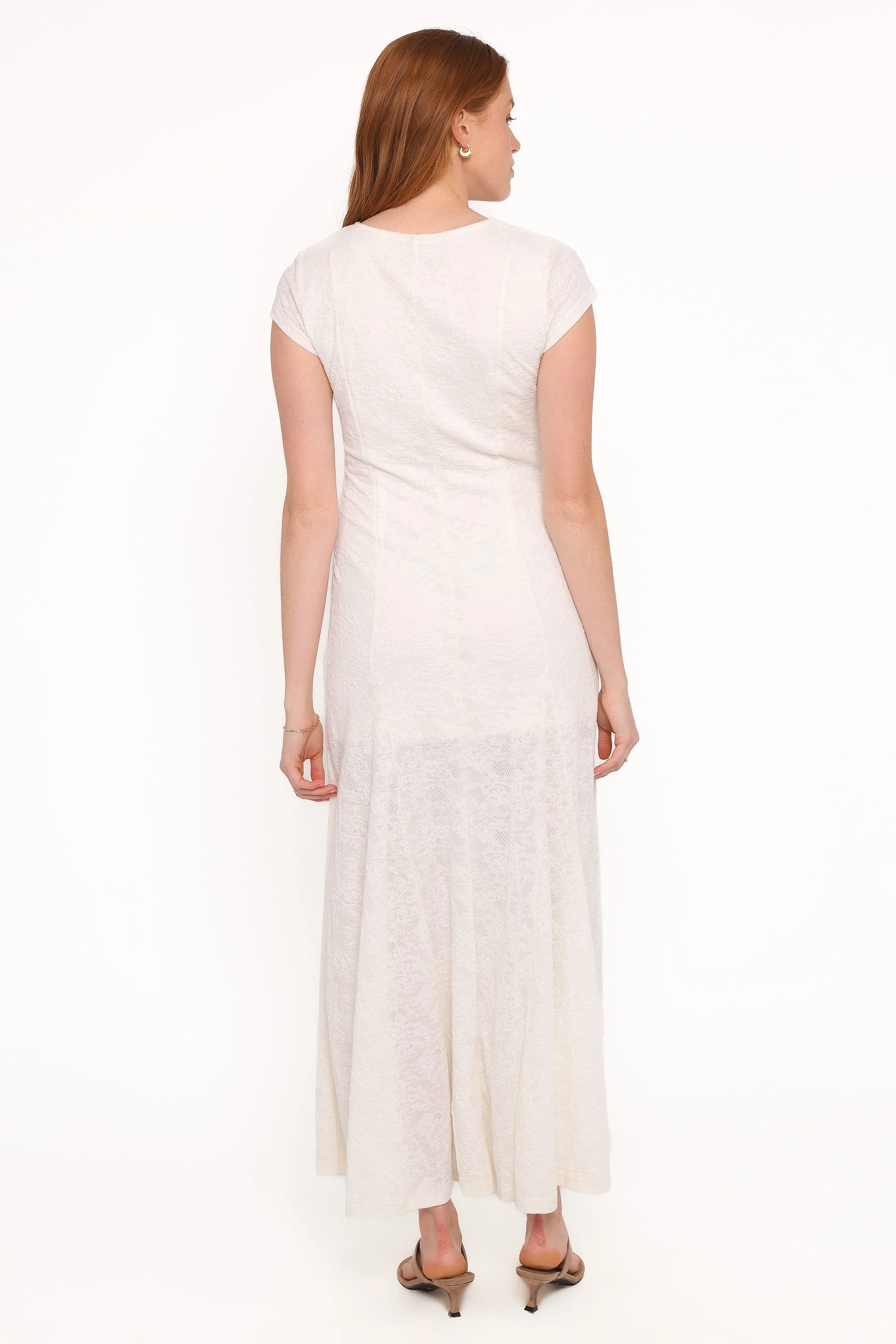 Constance Lace Maxi Dress - White - Image 4