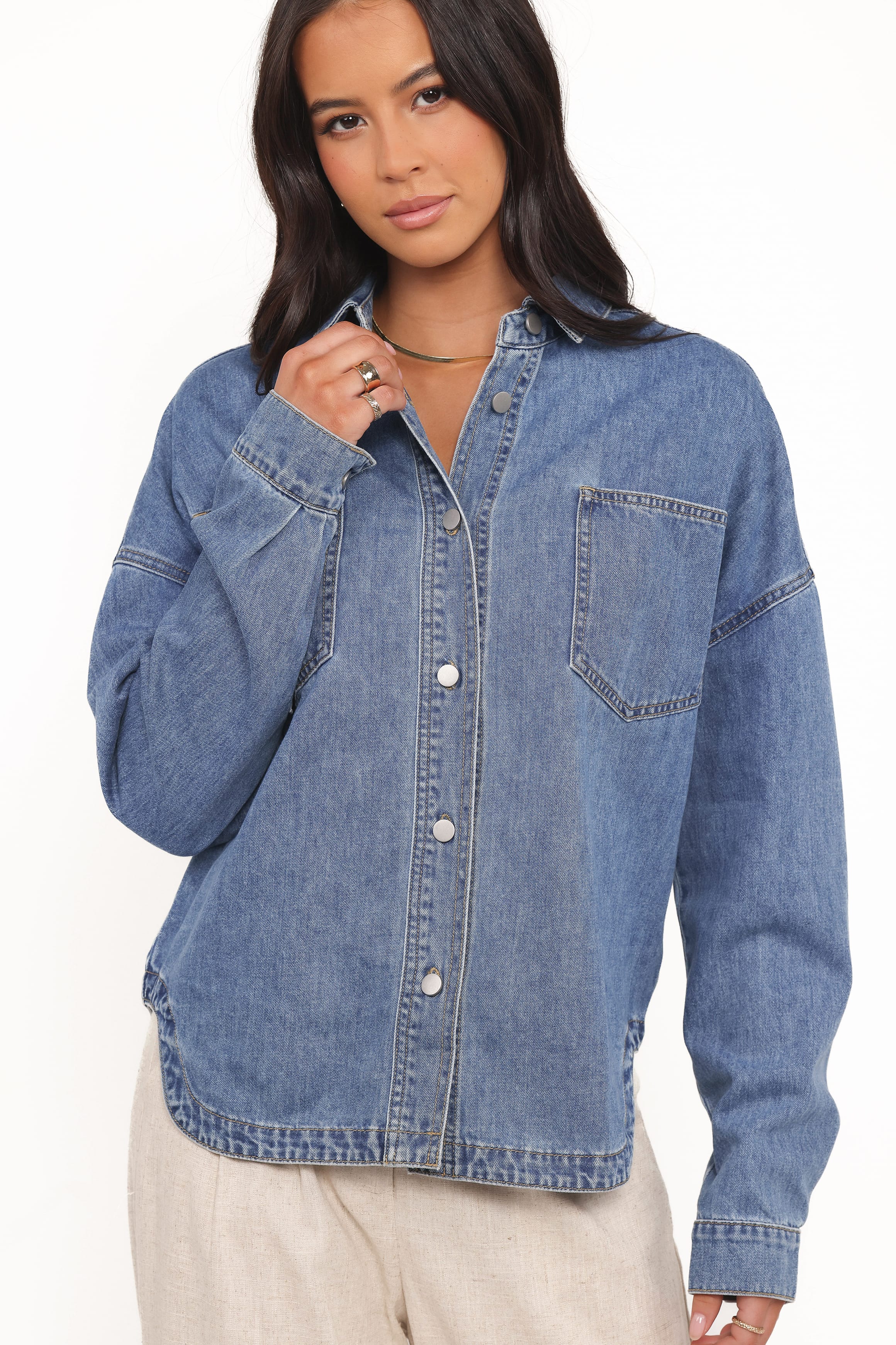 Cornelia Denim Shirt - Blue - Image 3