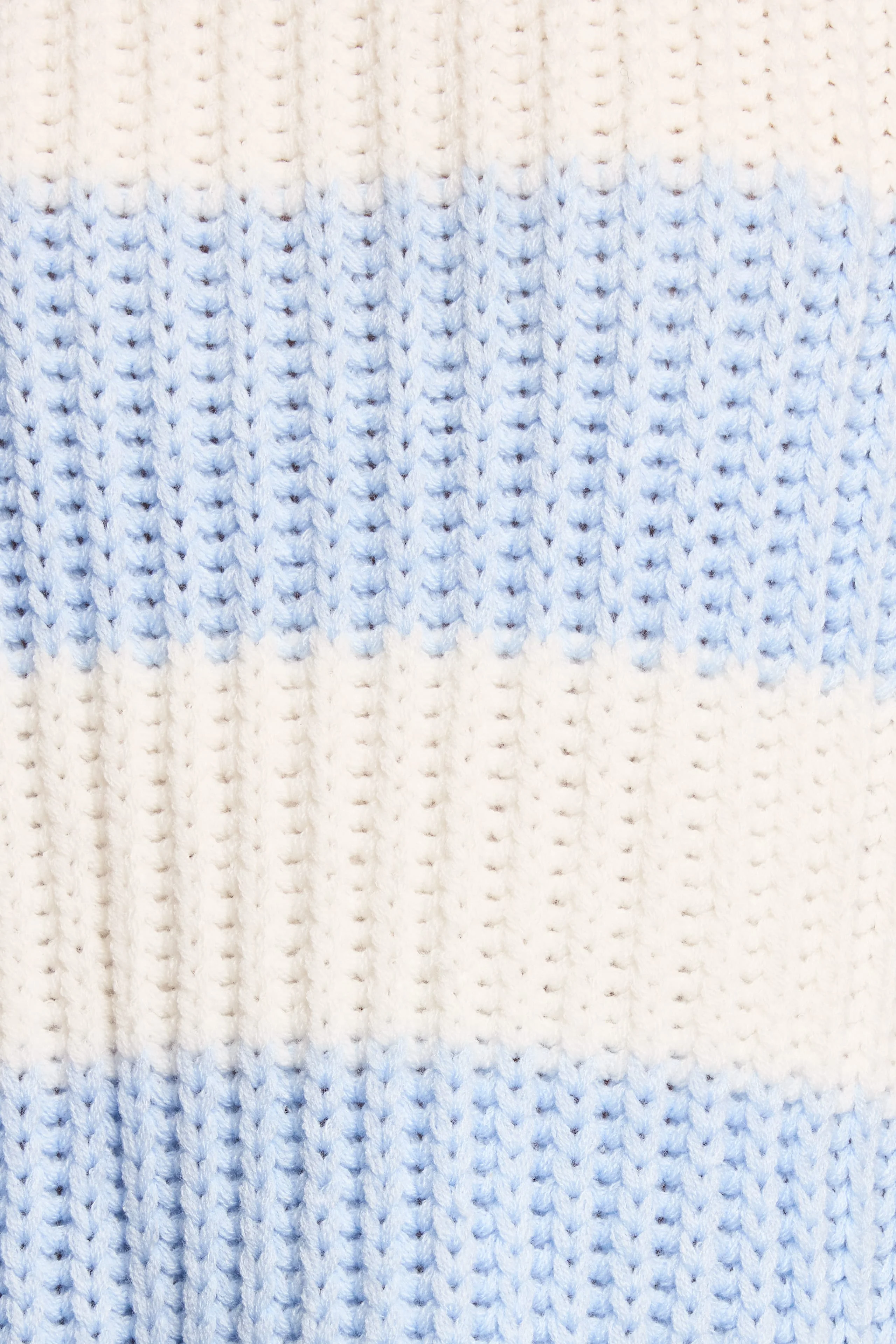 Courtney Thick Stripe Knit Sweater - Blue Cream - Image 9