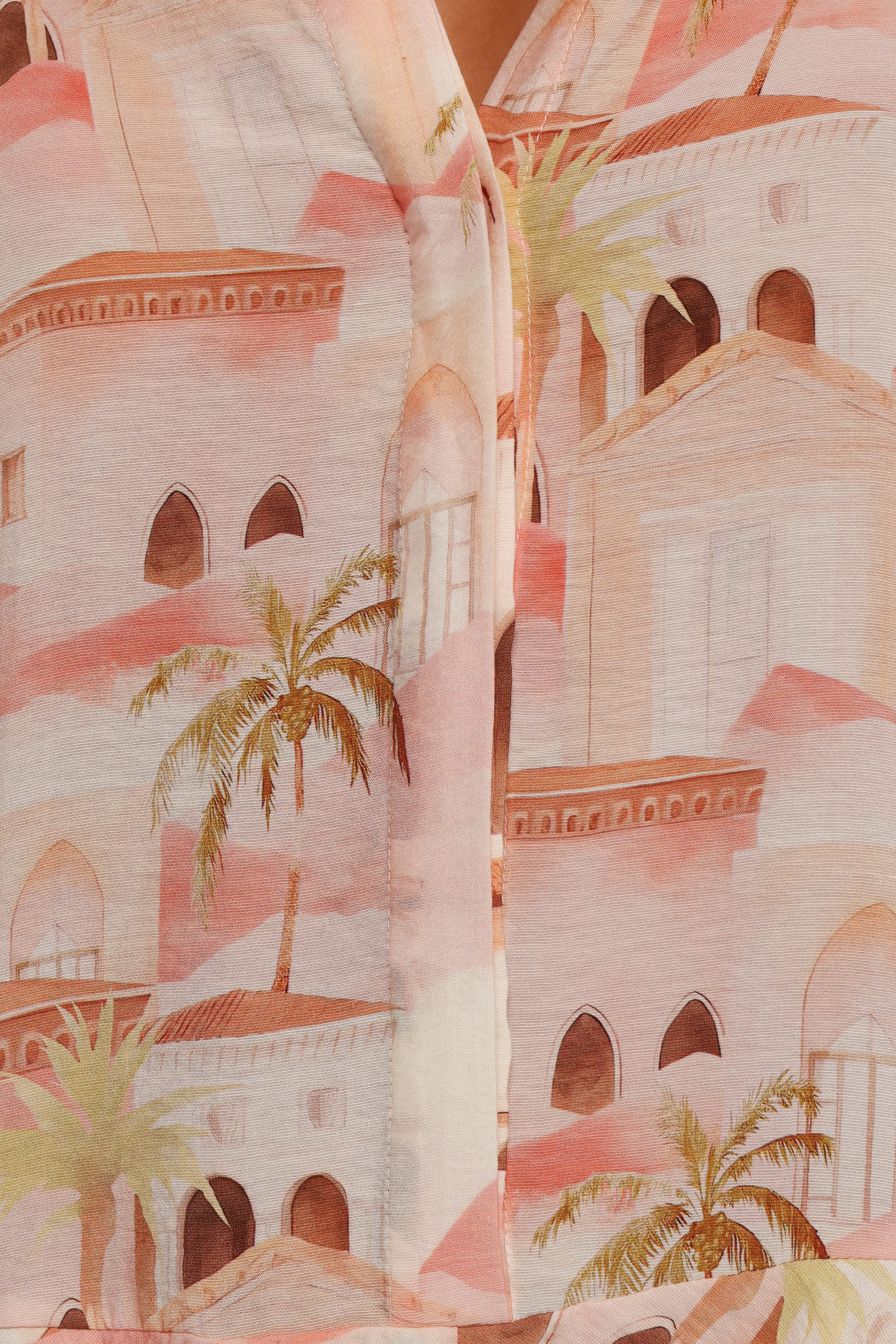 Cowper Playsuit - Tan Print - Image 9