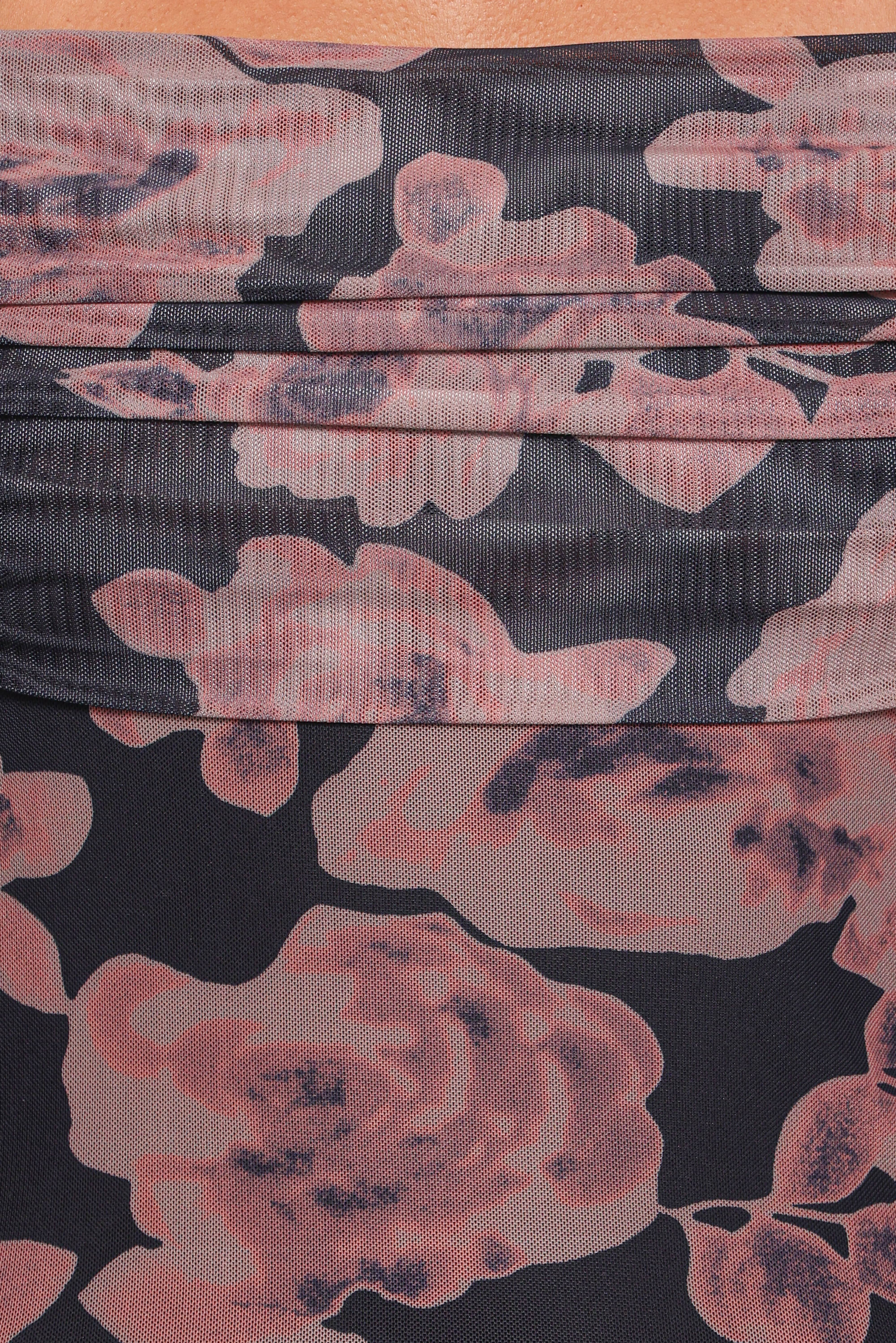 Dane Off Shoulder Maxi Dress - Black Floral - Image 5
