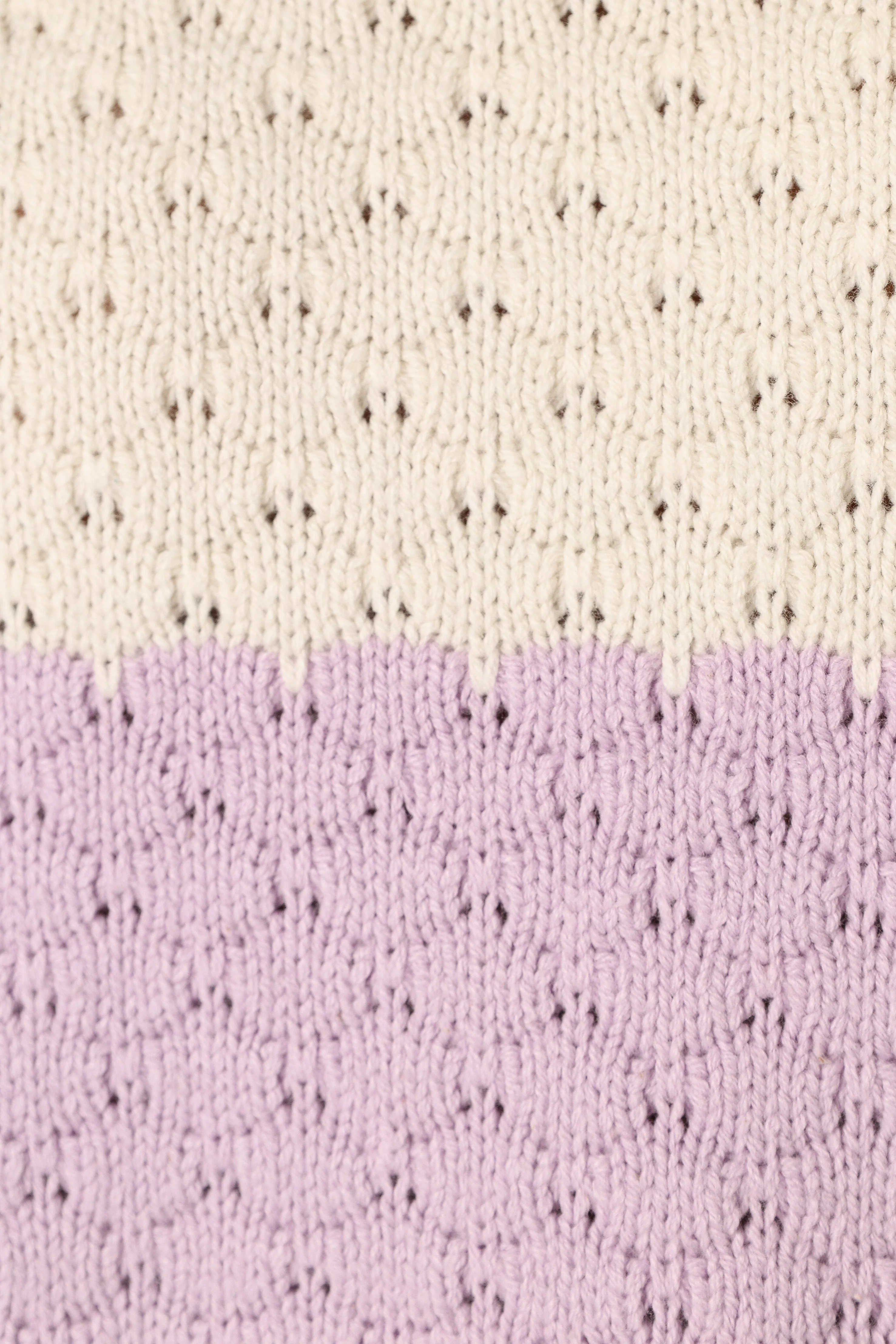 Dani Multi Stripe Knit Sweater - White Light Blue - Image 7