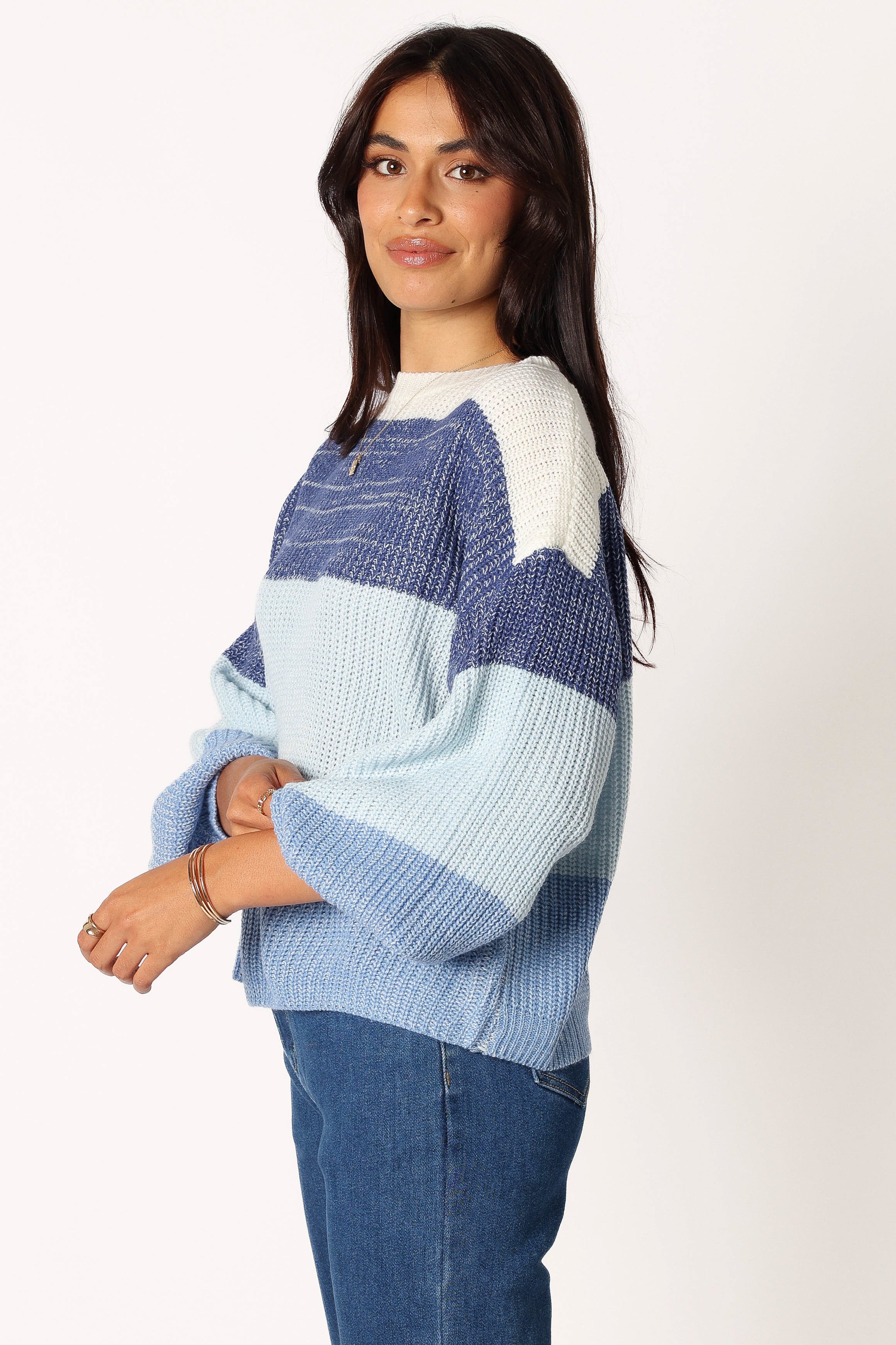 Danielle Knit Sweater - Blue Multi - Image 2