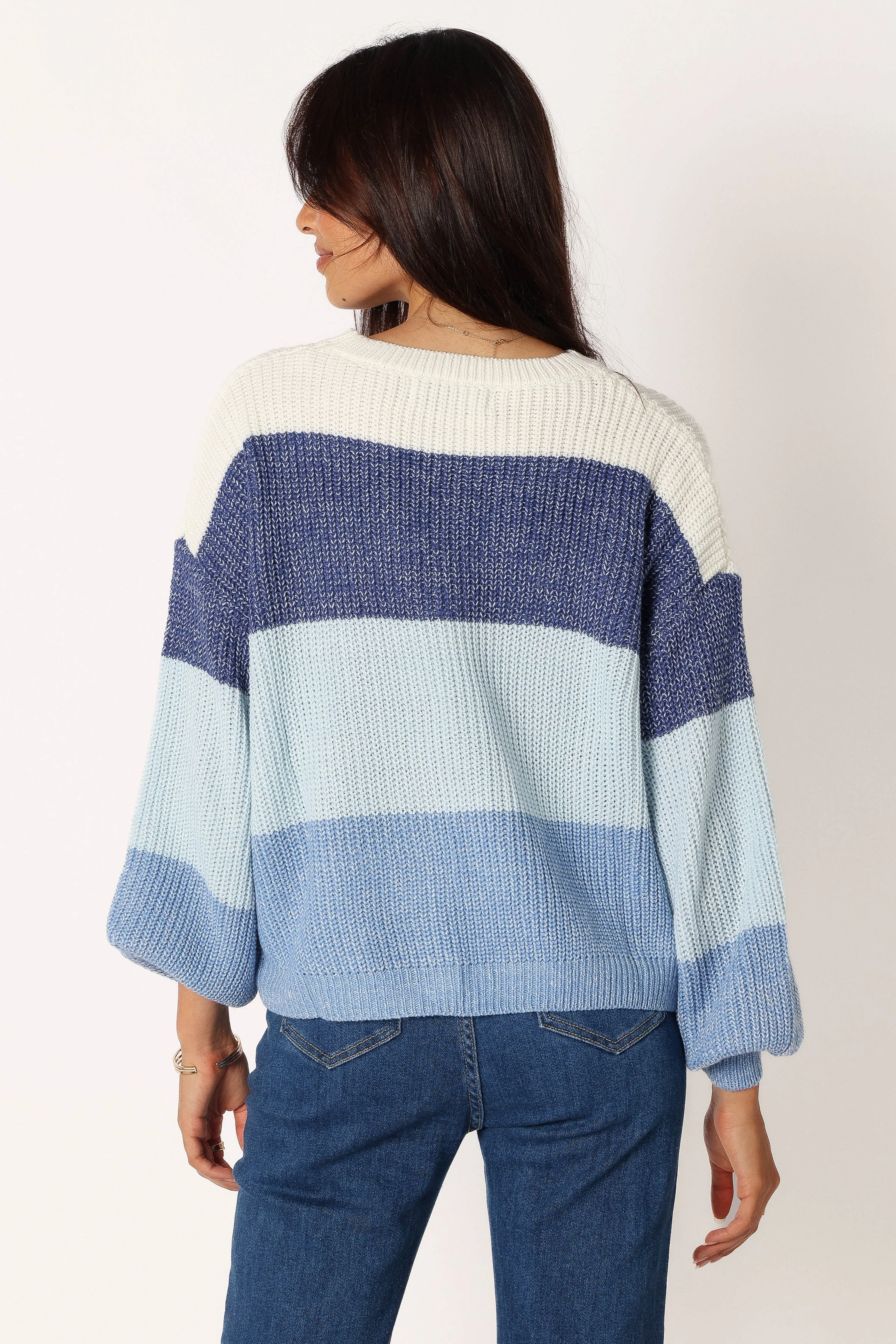 Danielle Knit Sweater - Blue Multi - Image 3