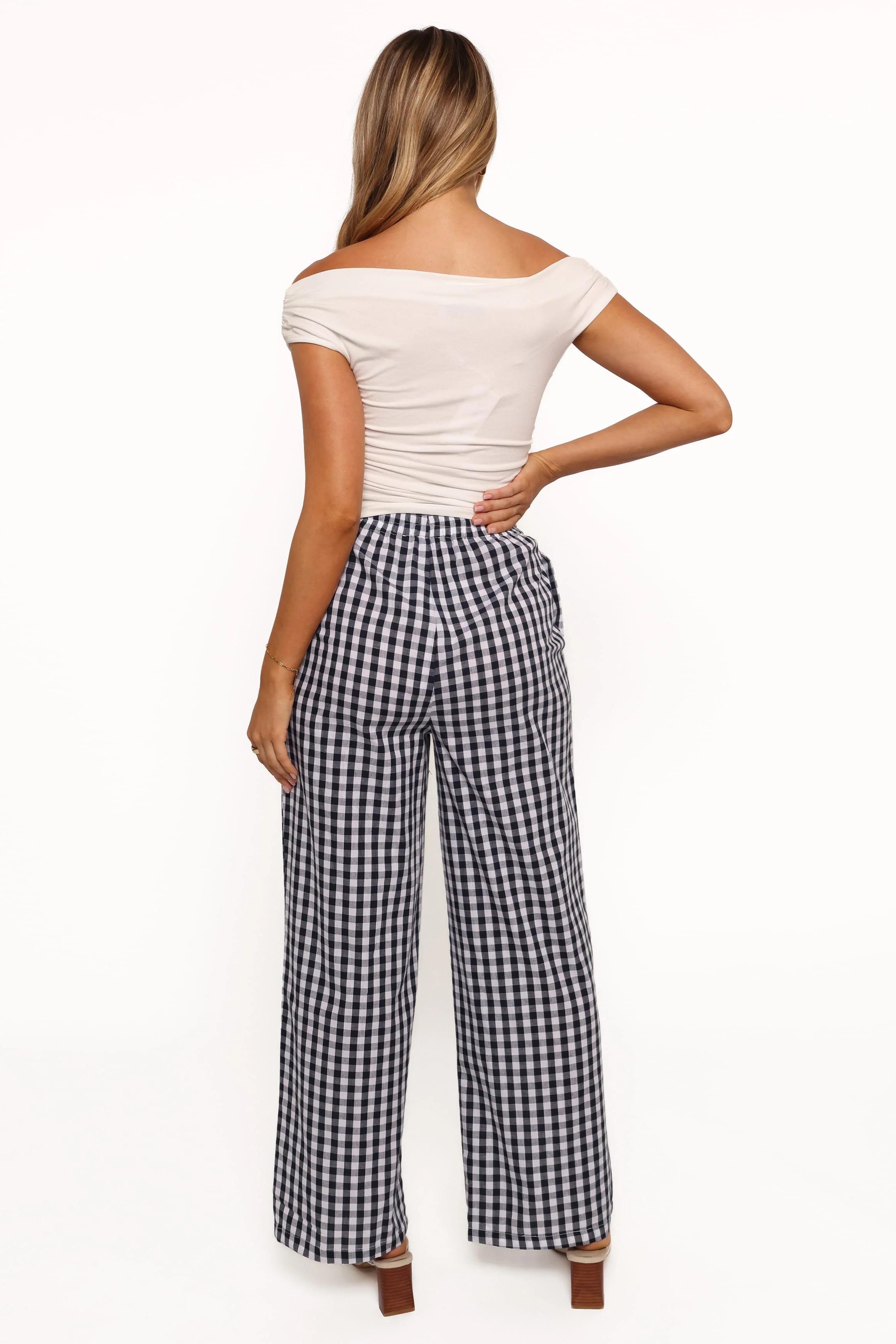 Dara Pant - Navy Gingham - Image 4