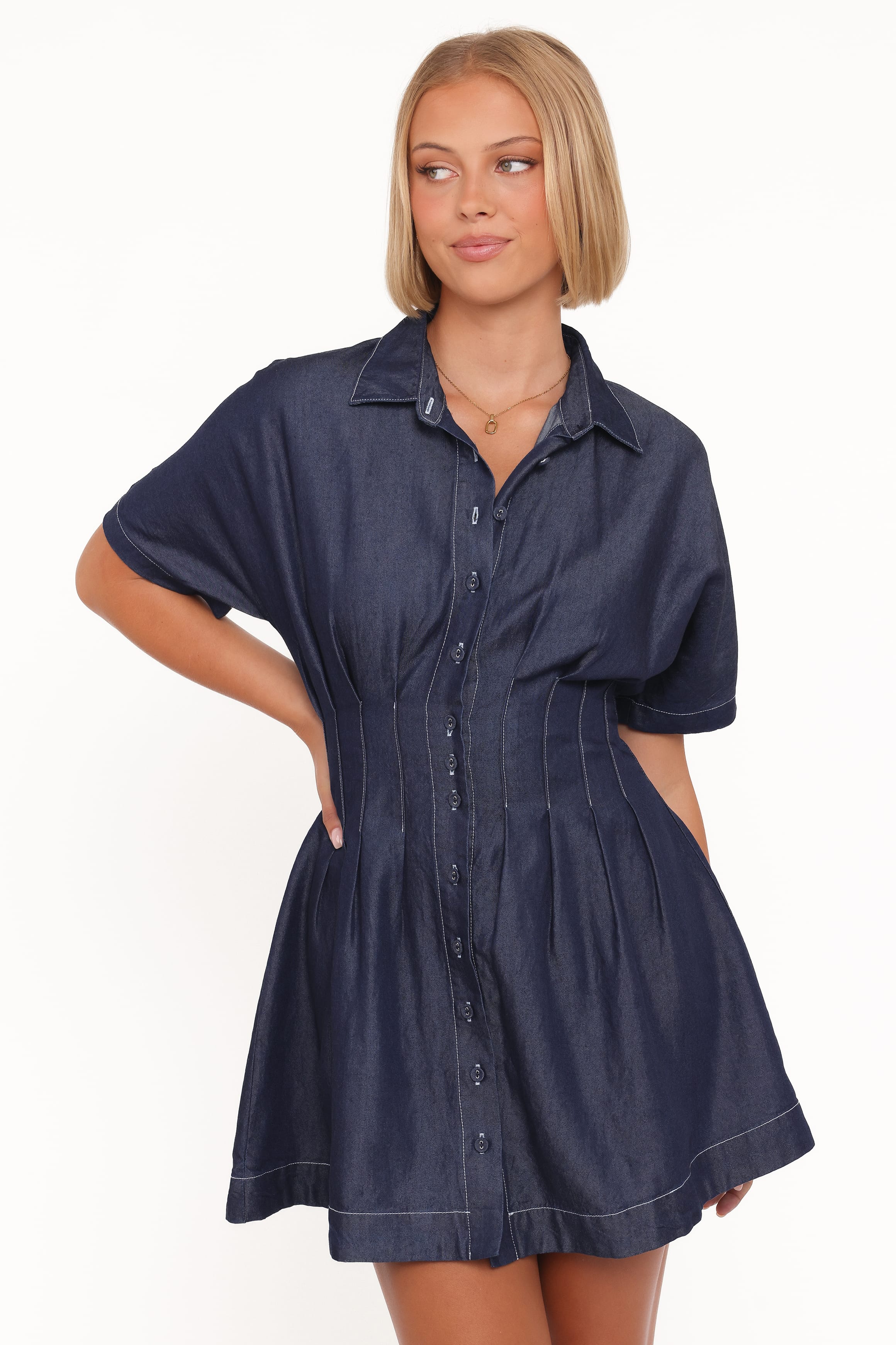 Davine Mini Dress - Blue - Image 2