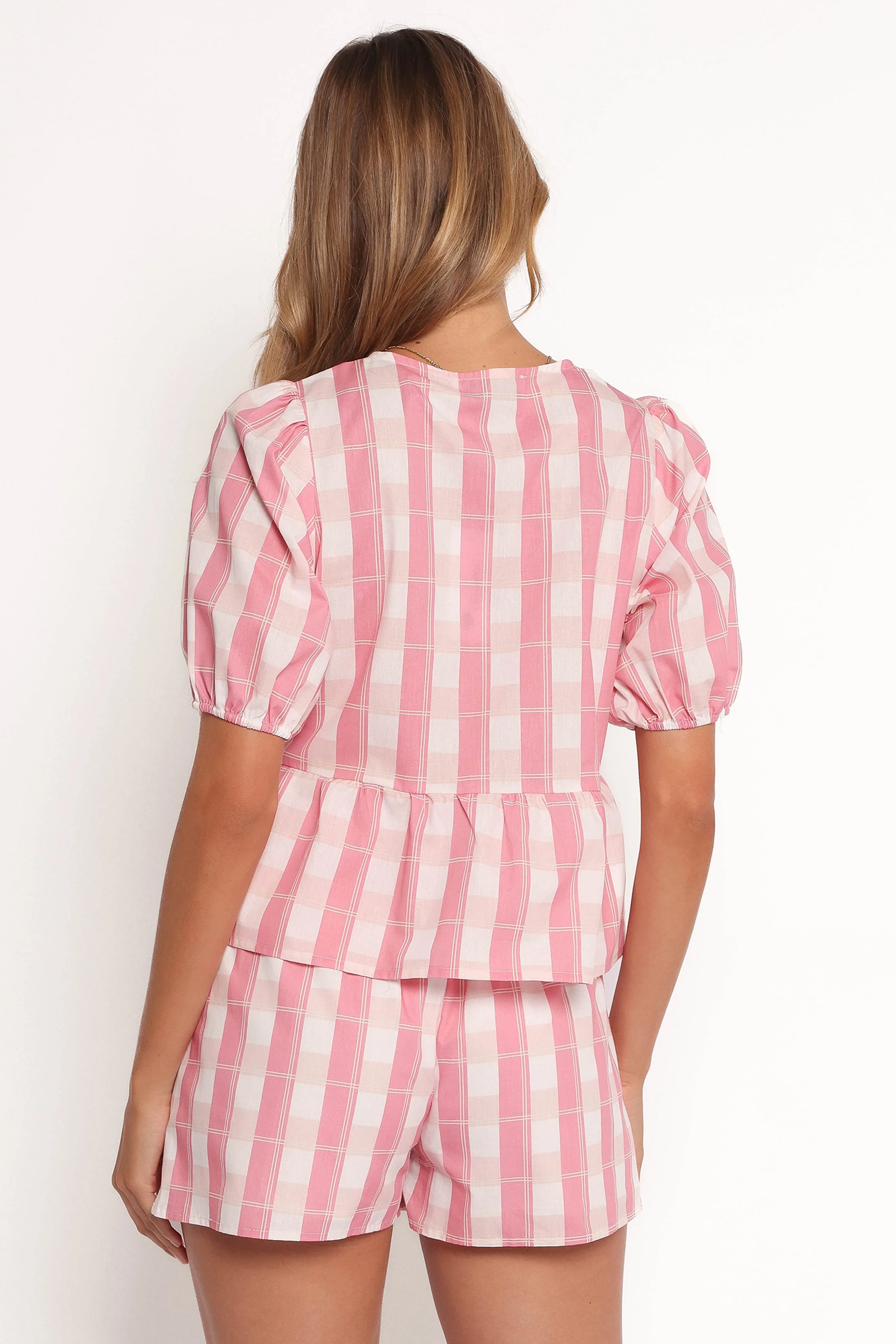 Deborah Short Set - Pink Gingham - Image 6