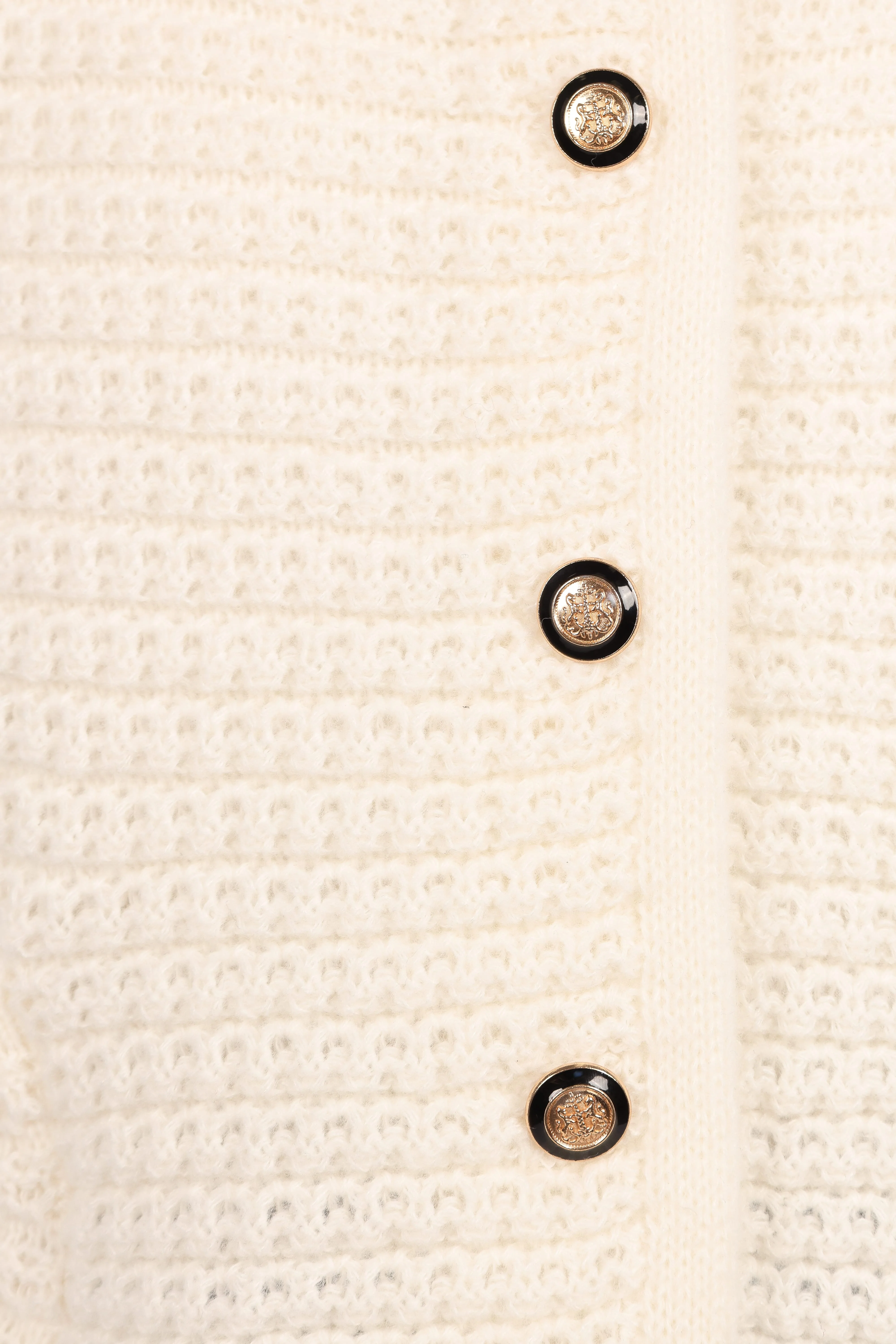 Decket Button Front Cardigan - White - Image 8