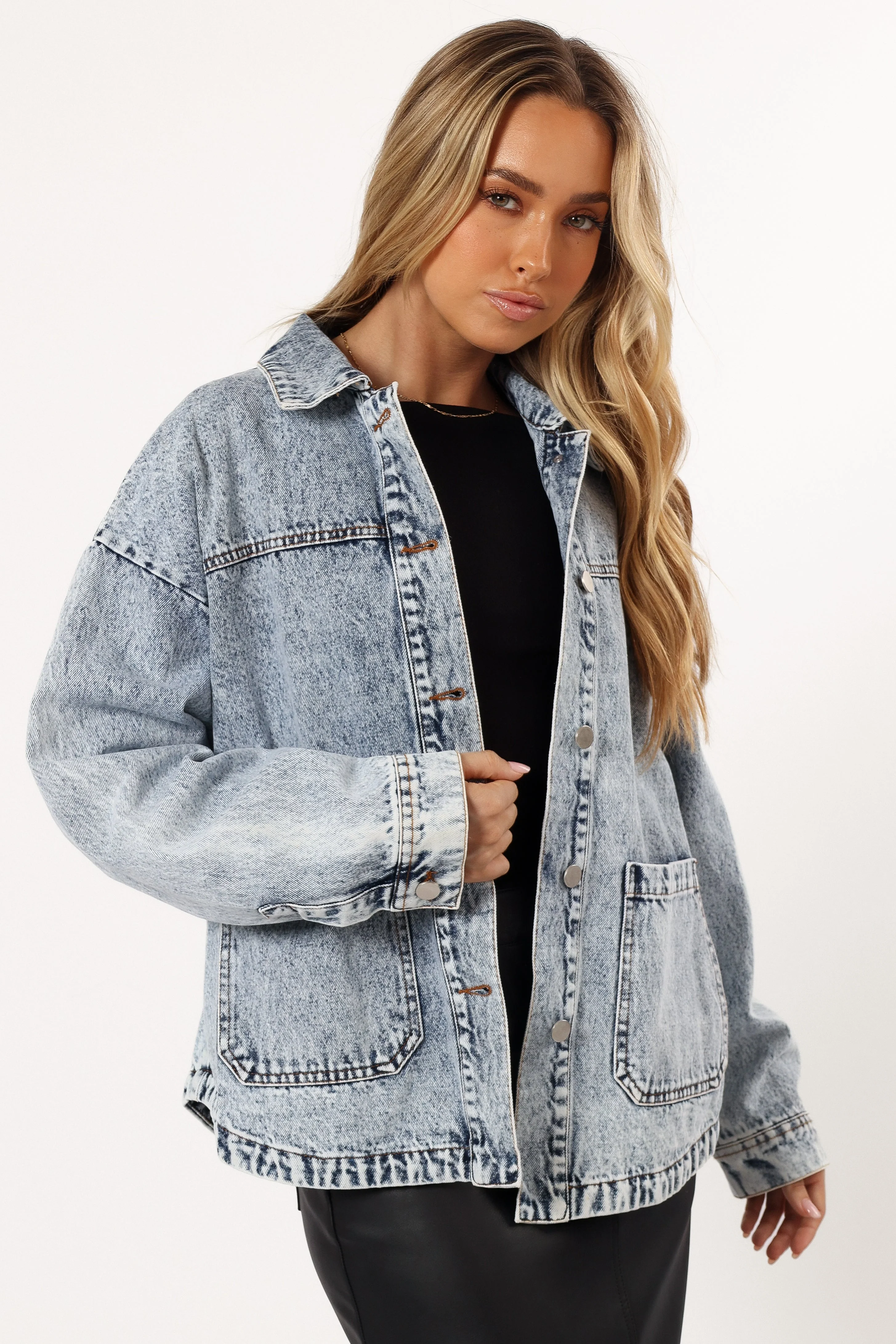 Delana Denim Jacket - Denim - Image 5