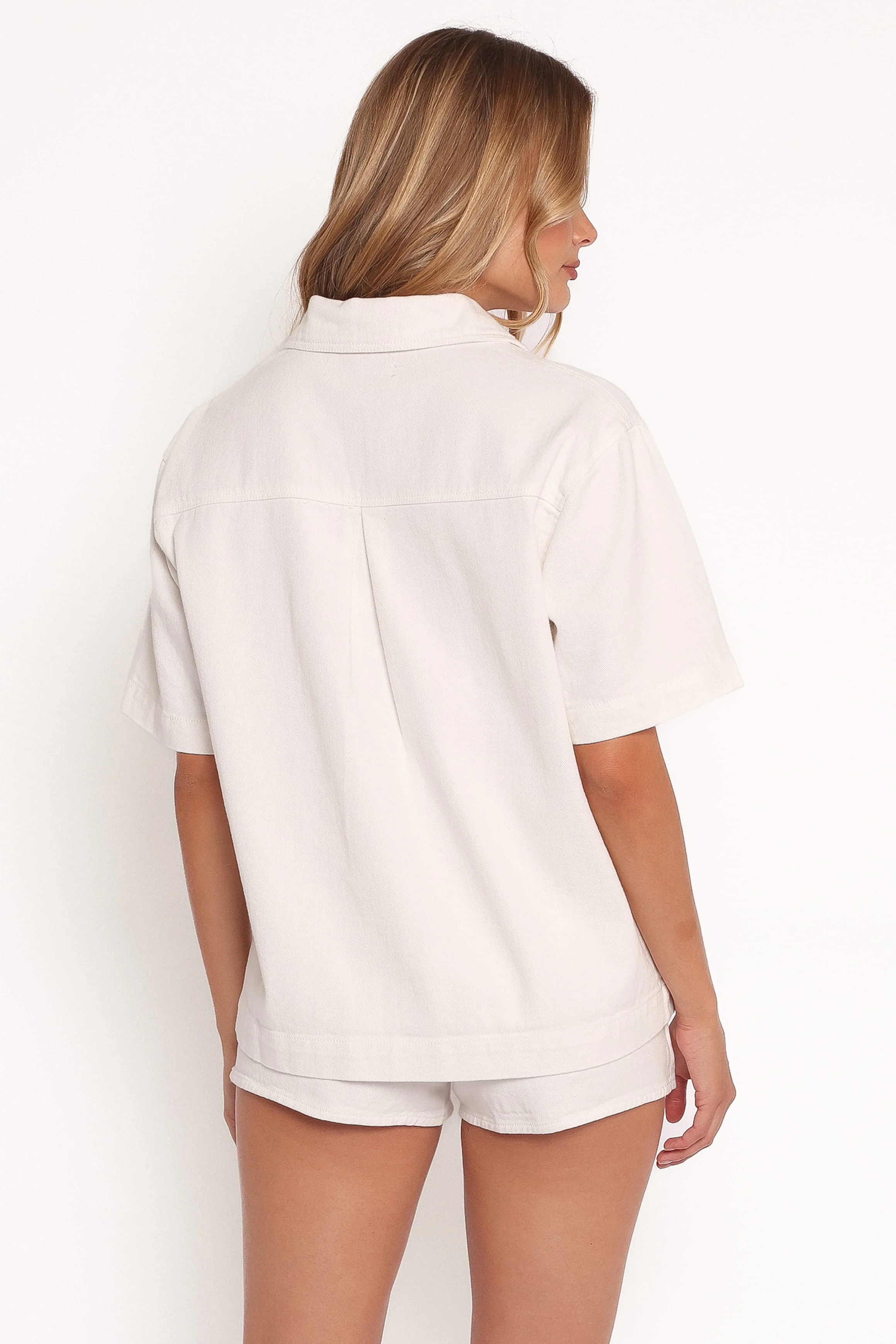 Della Denim Shirt - Off White - Image 4