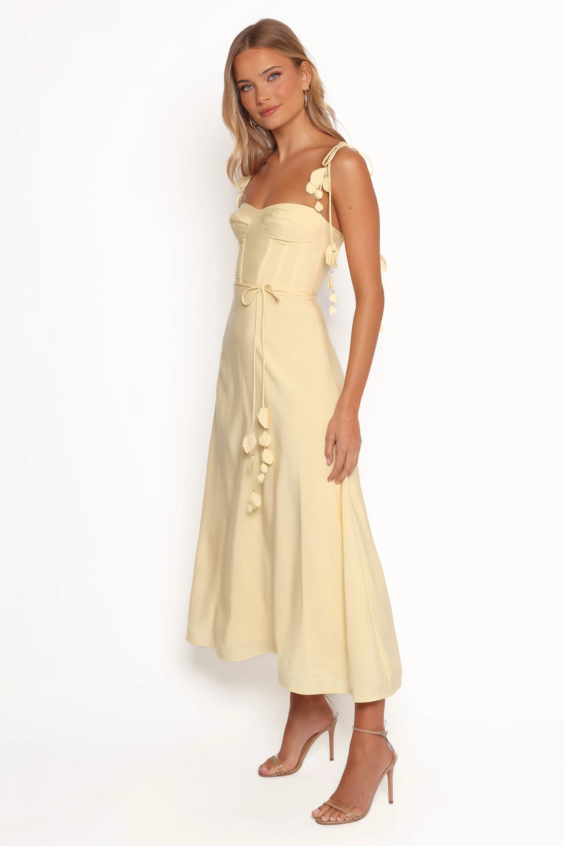 Della Midi Dress - Yellow - Image 4