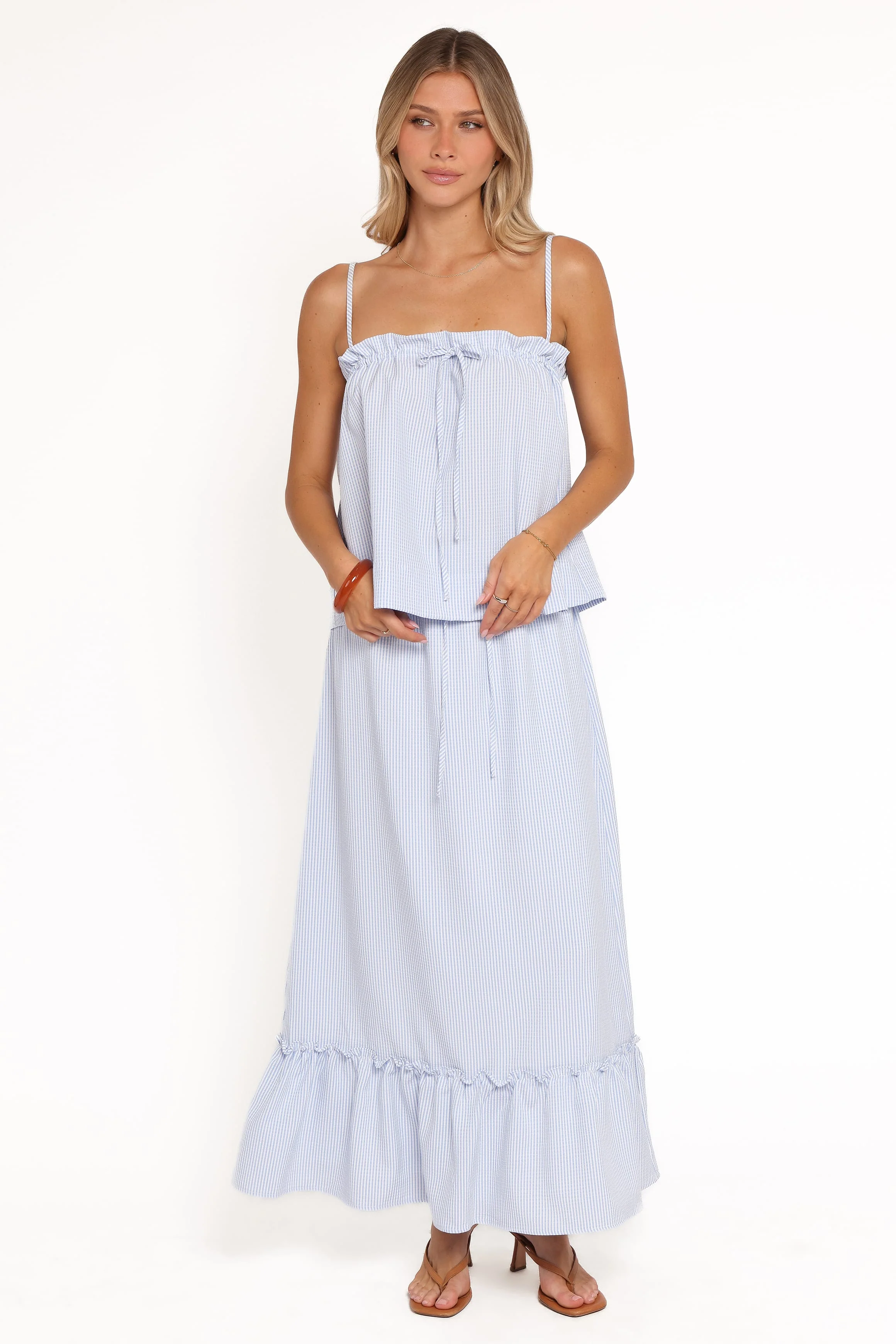 Delyra Top - Blue Stripe - Image 6
