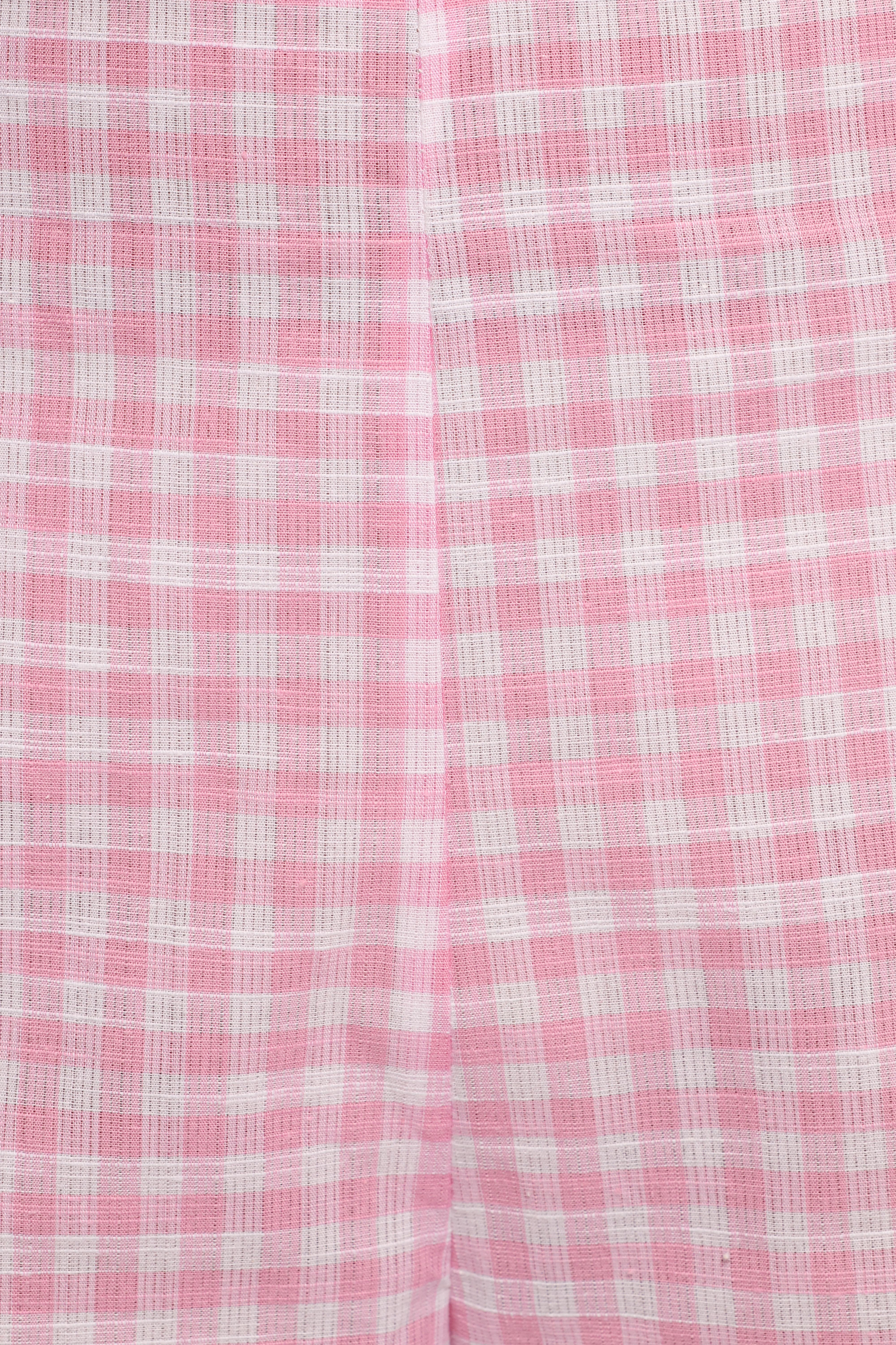 Devlin Cotton Pant - Pink Gingham - Image 5
