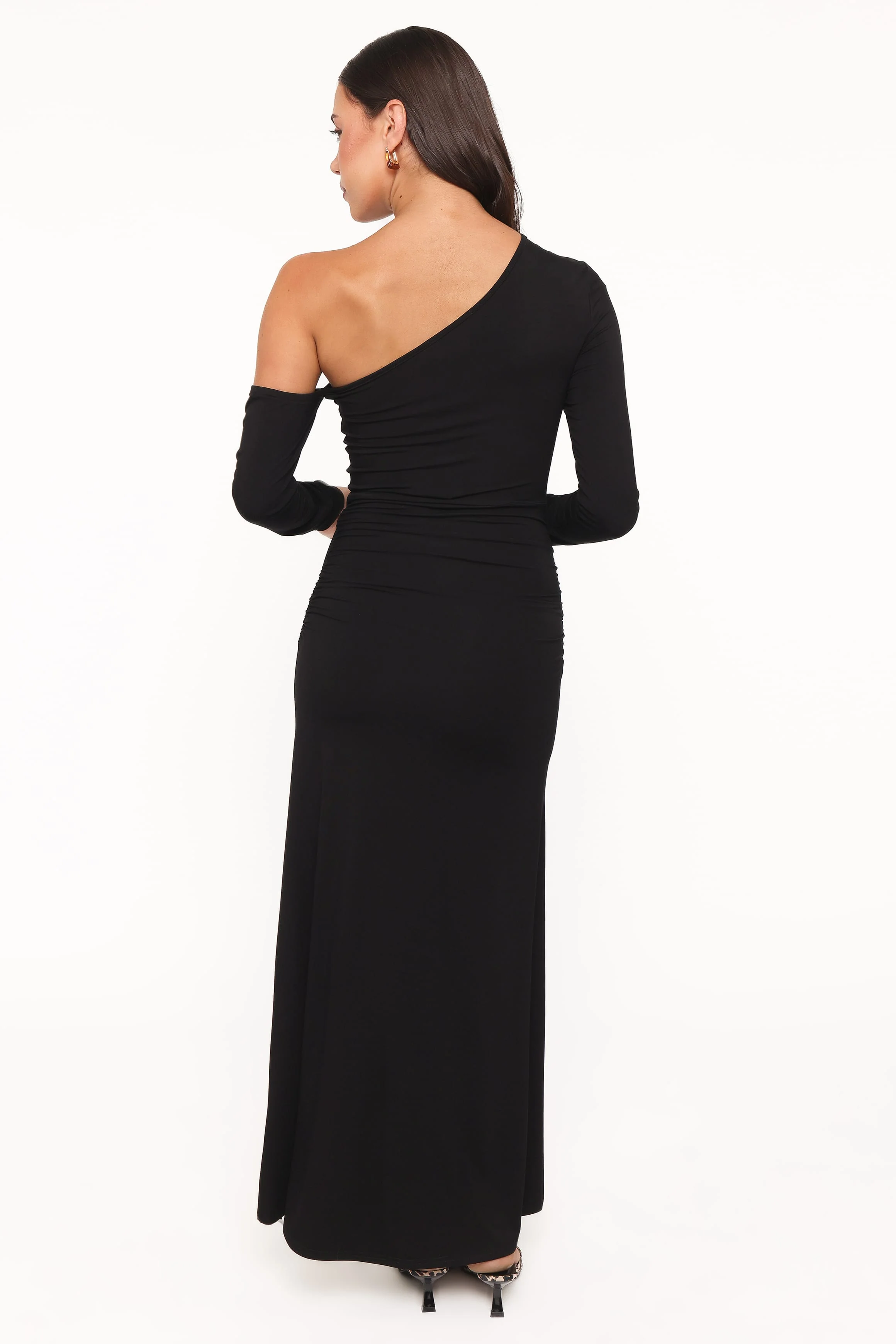 Dionne Off Shoulder Maxi Dress - Black - Image 4
