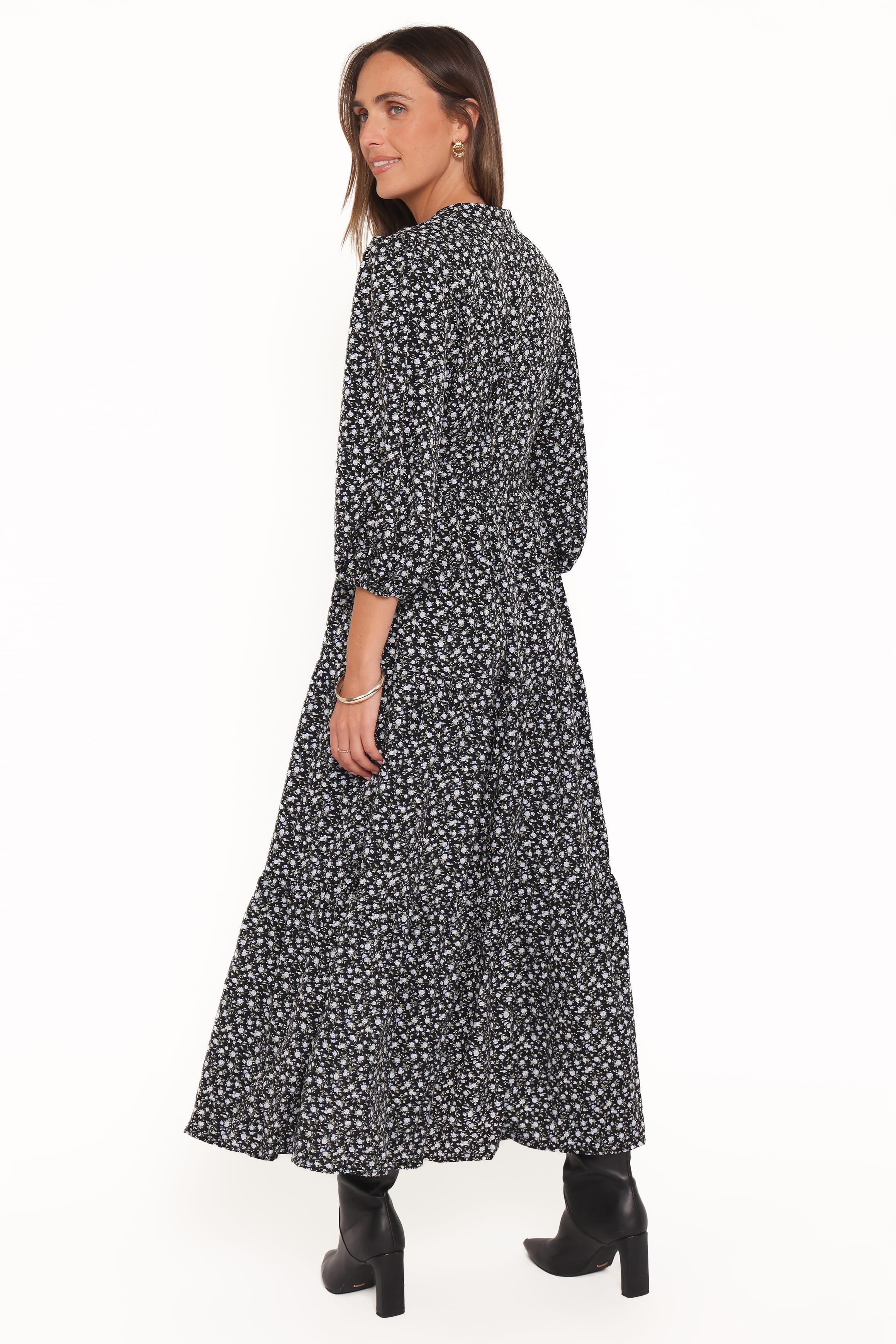 Dixon Maxi Dress - Black Ditsy Floral - Image 5