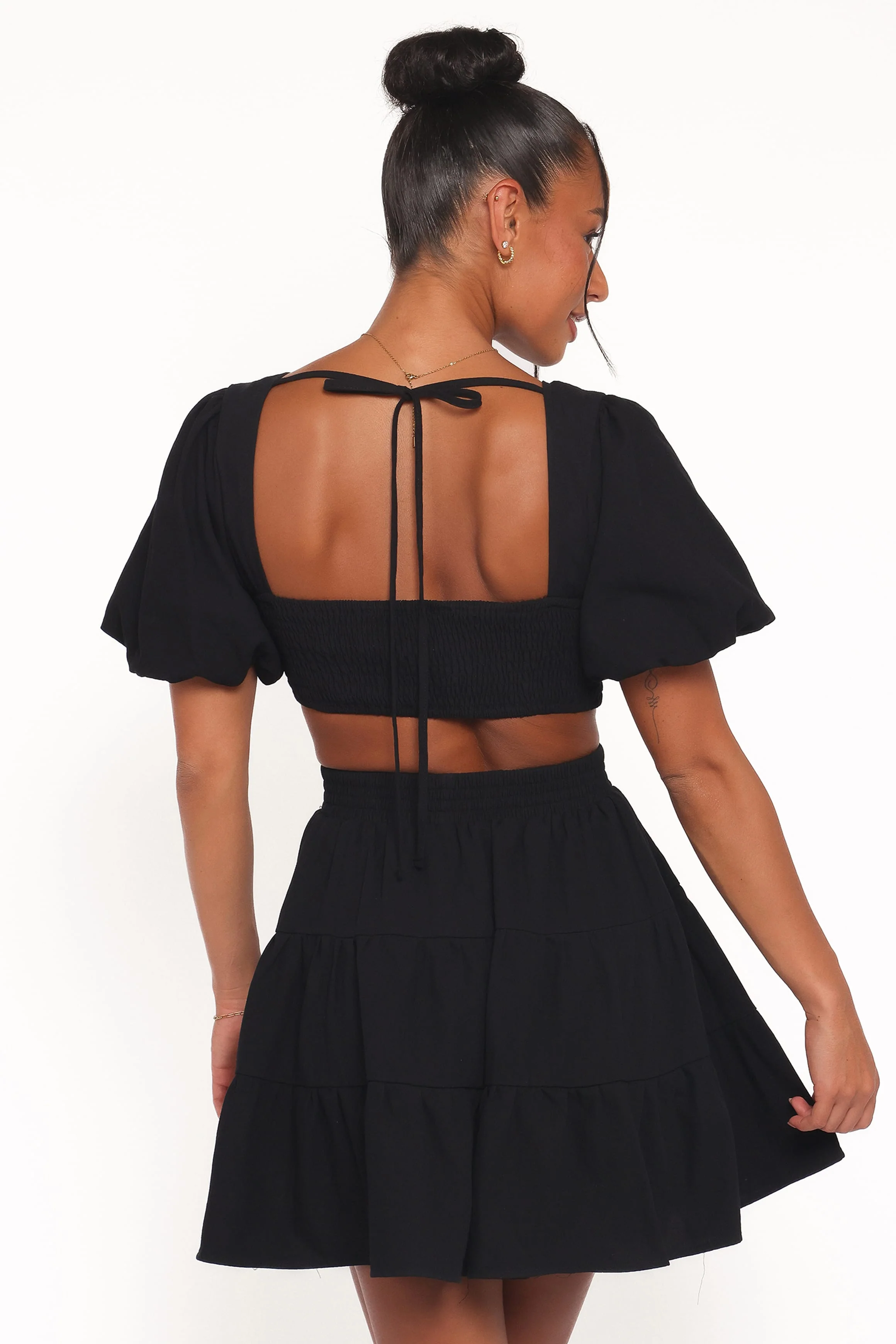 Doris Mini Dress - Black - Image 5