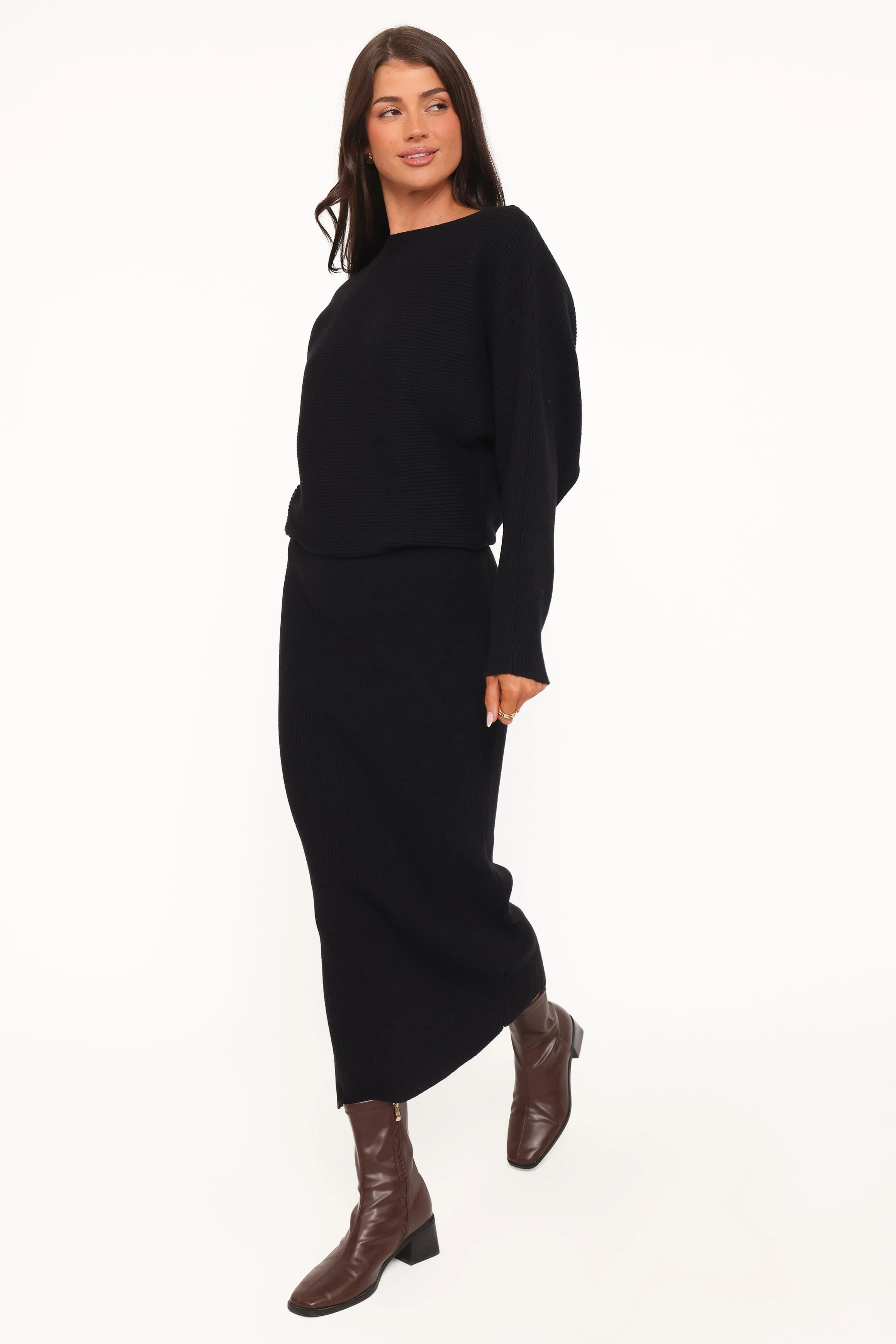 Duncan Knit Dress - Black - Image 5