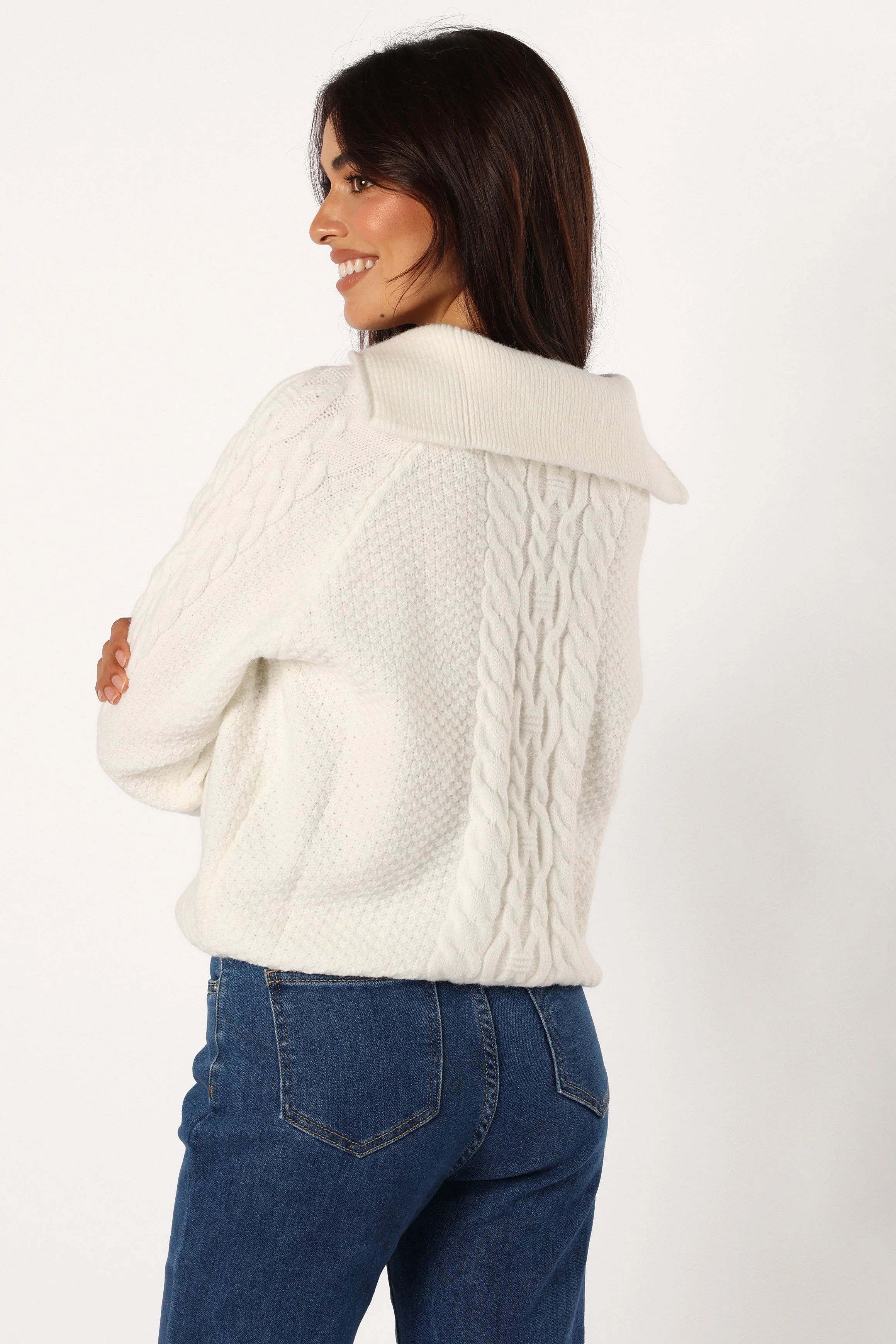 Ebony Knit Sweater - White - Image 4