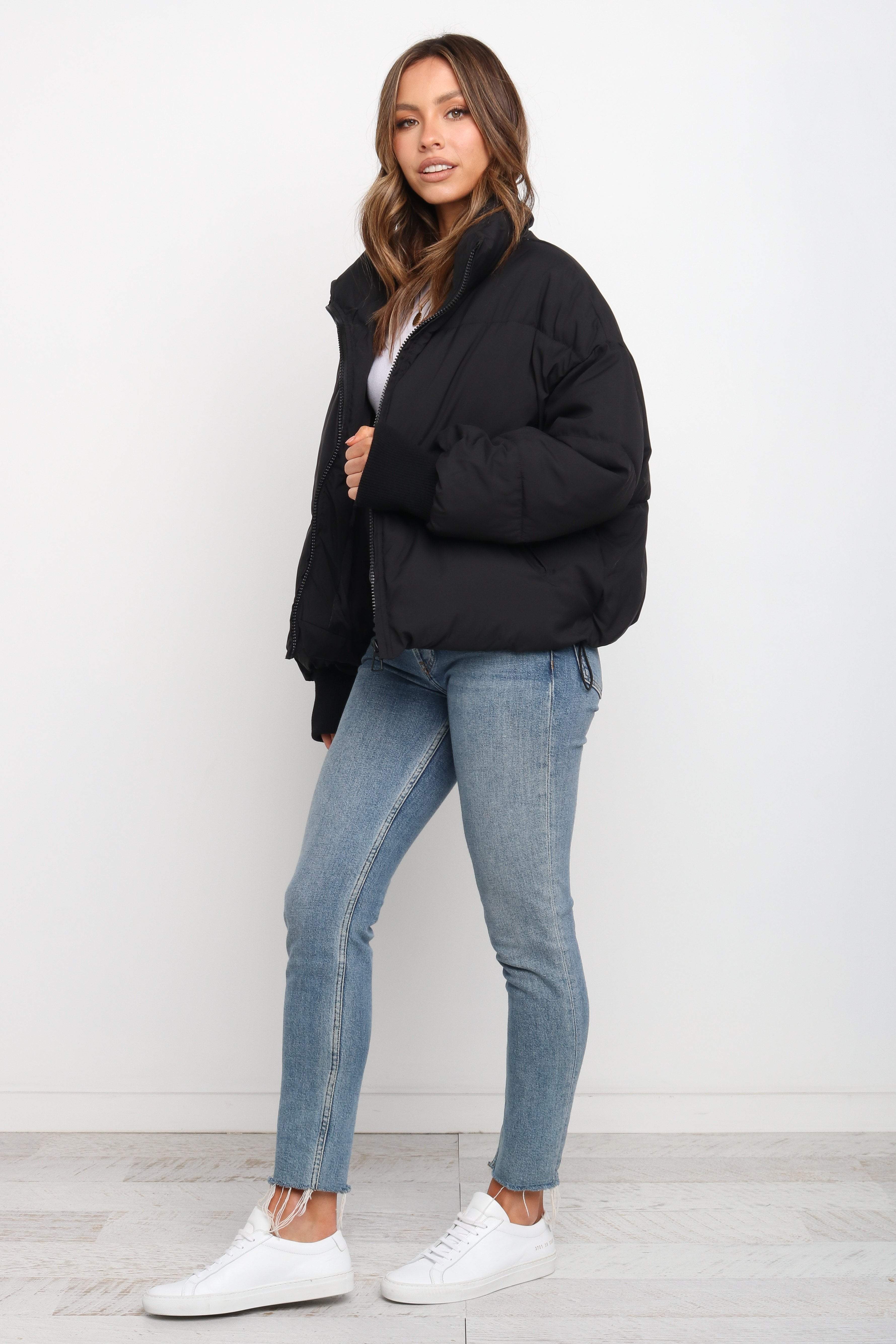 Edric Puffer Jacket - Black - Image 2
