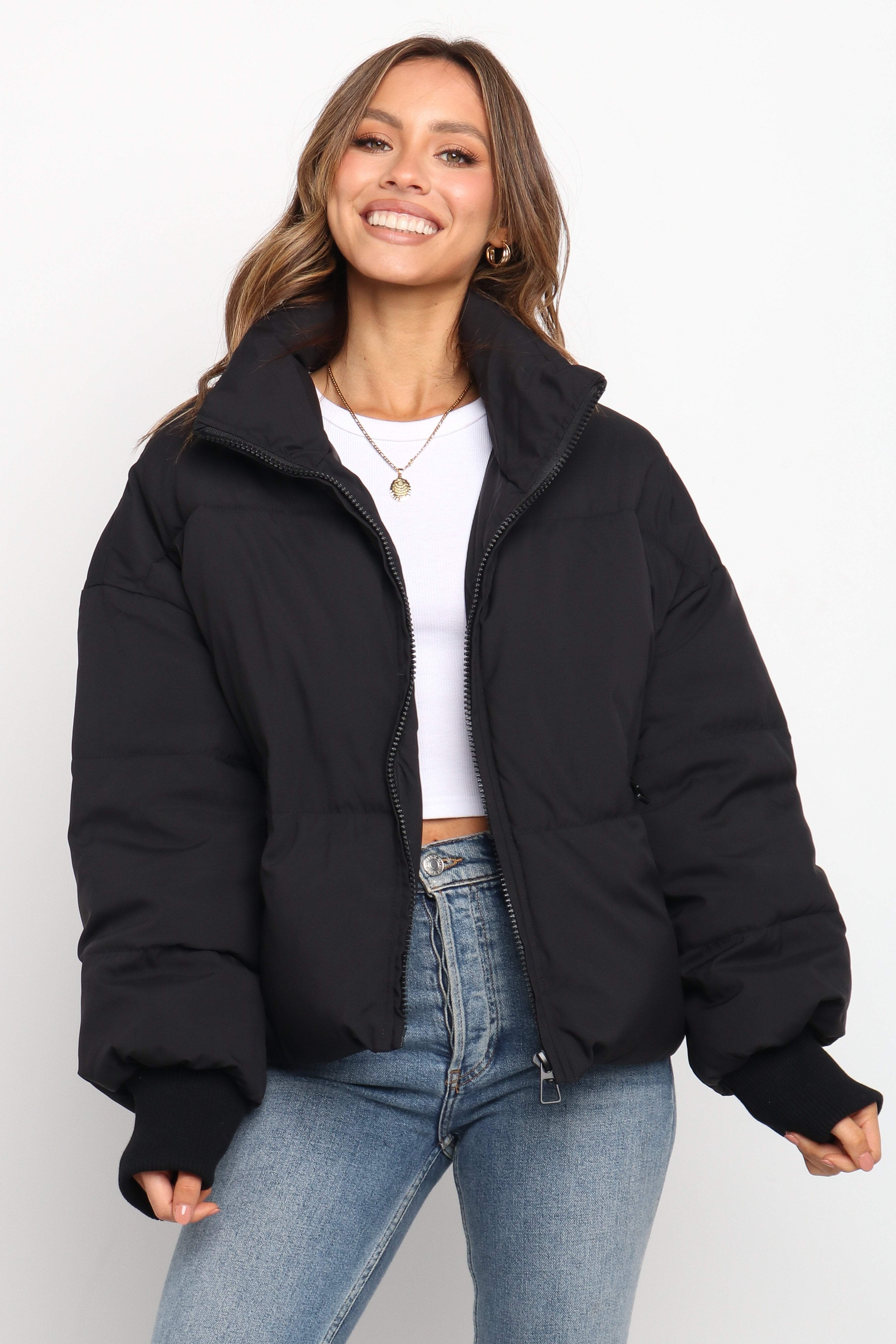 Edric Puffer Jacket - Black - Image 4