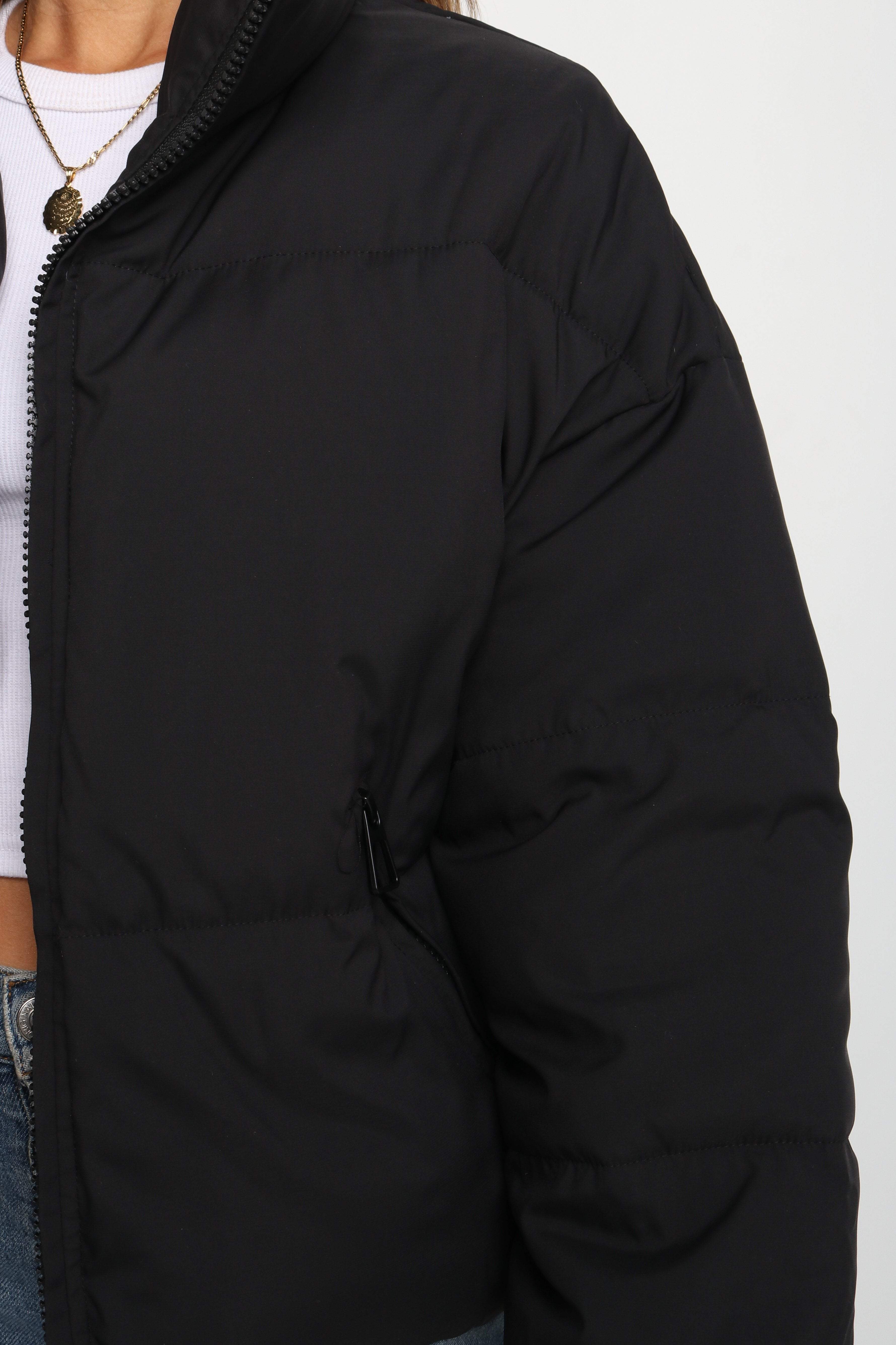 Edric Puffer Jacket - Black - Image 9
