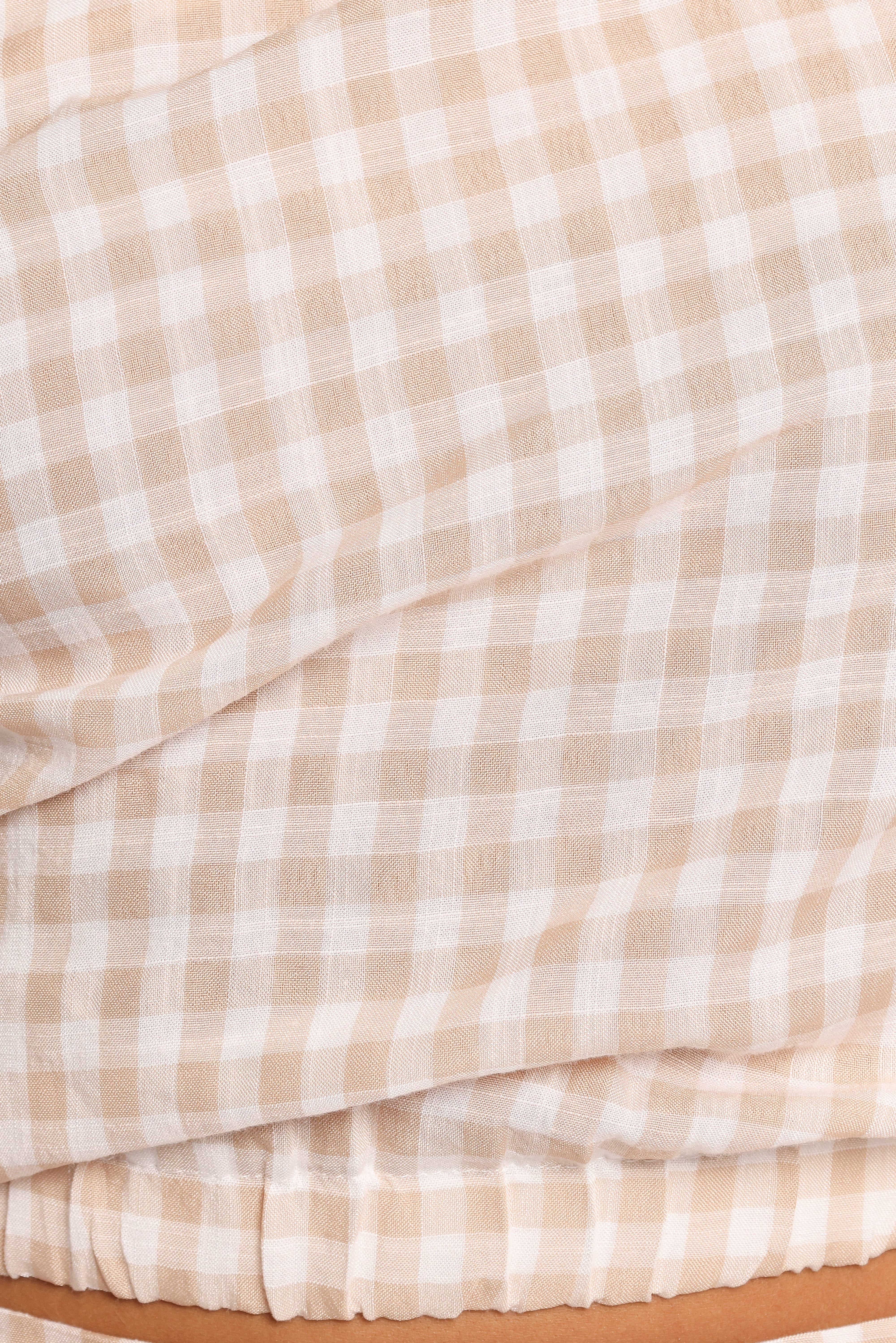 Elia Top - Beige Check - Image 7