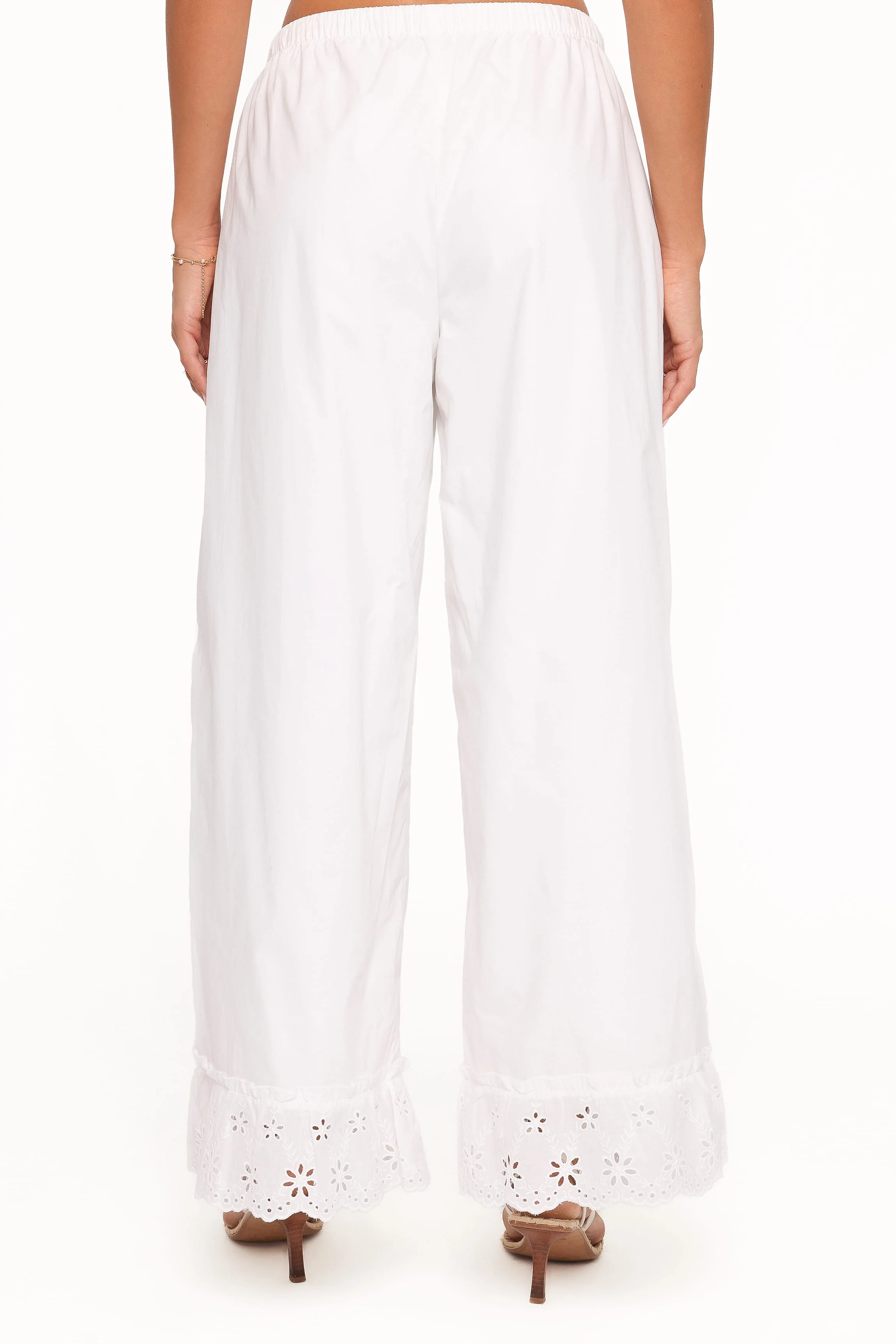 Eliska Frill Hem Pant - White - Image 6