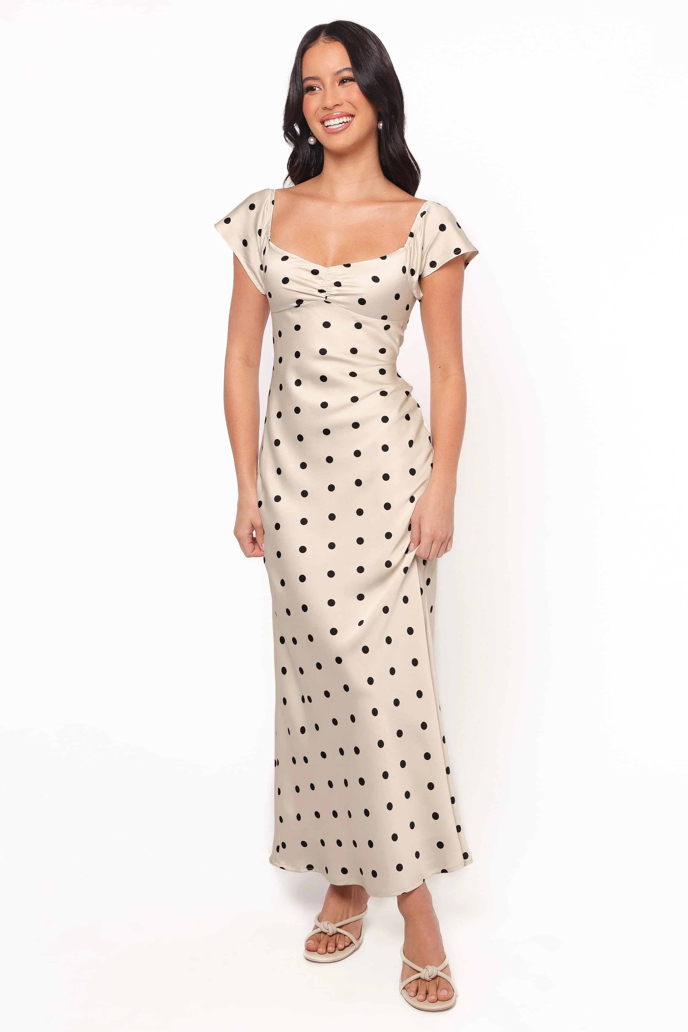 Elke Maxi Dress - Black Dot - Image 2