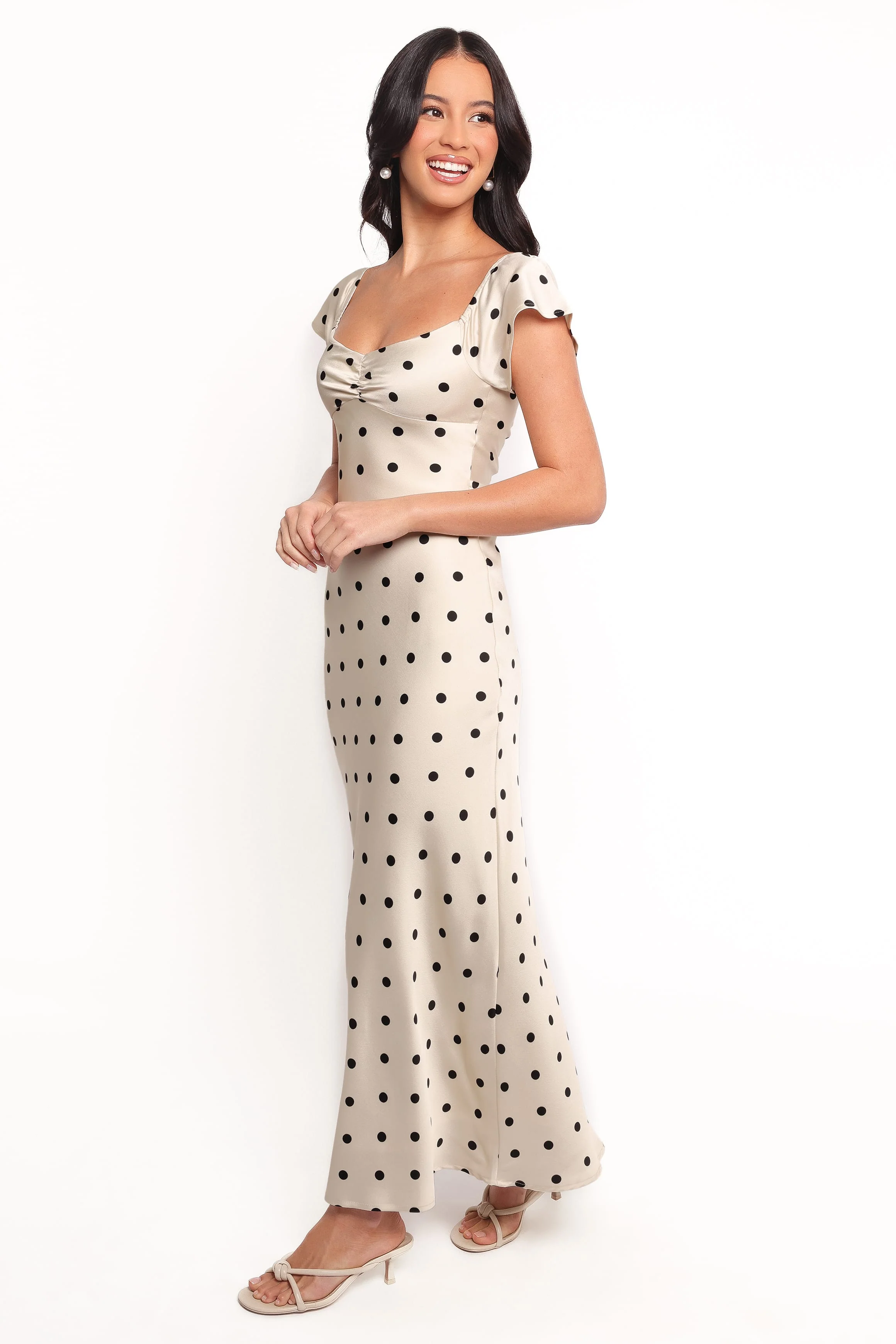 Elke Maxi Dress - Black Dot - Image 3